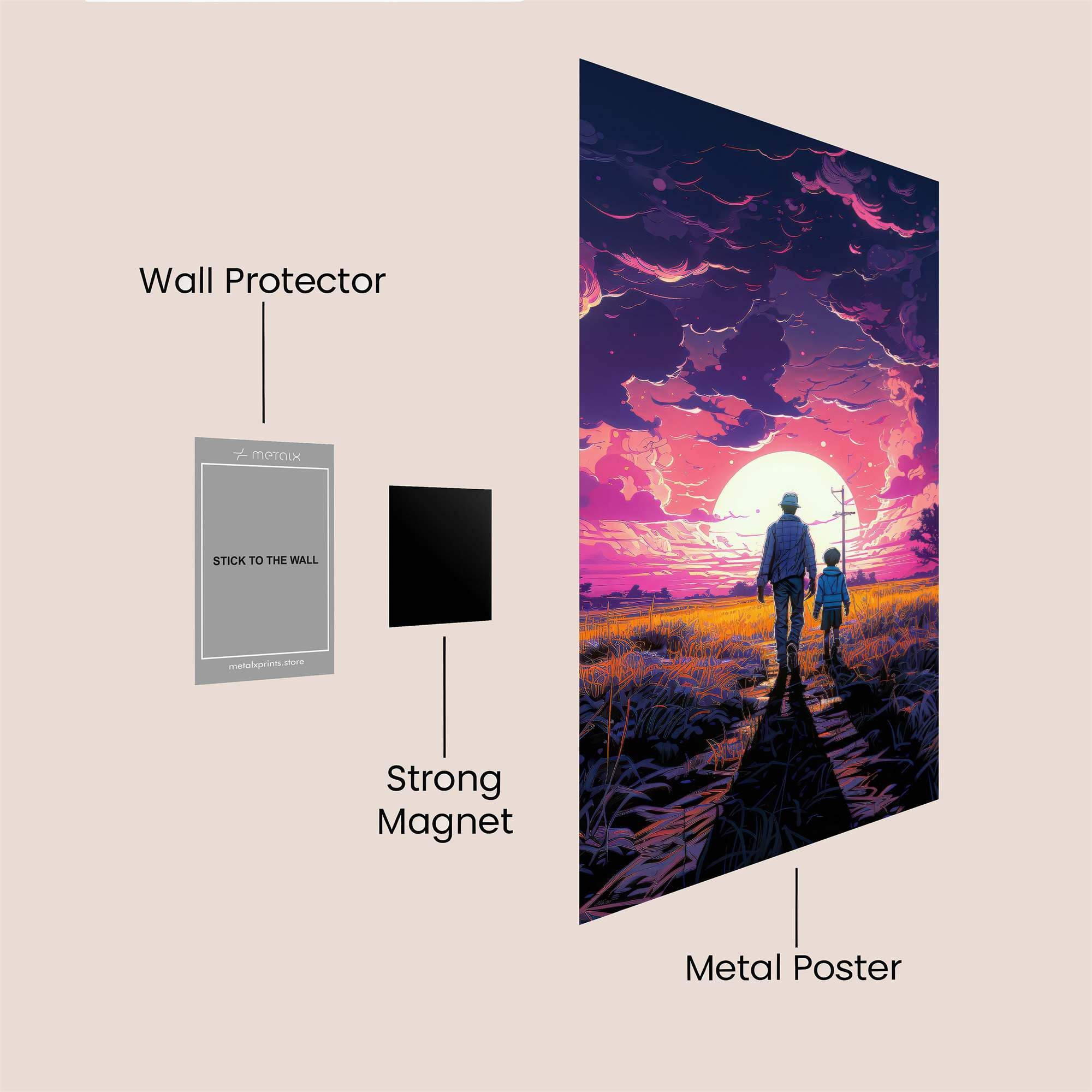 Journey Serene Safe Wall Magnetic / M