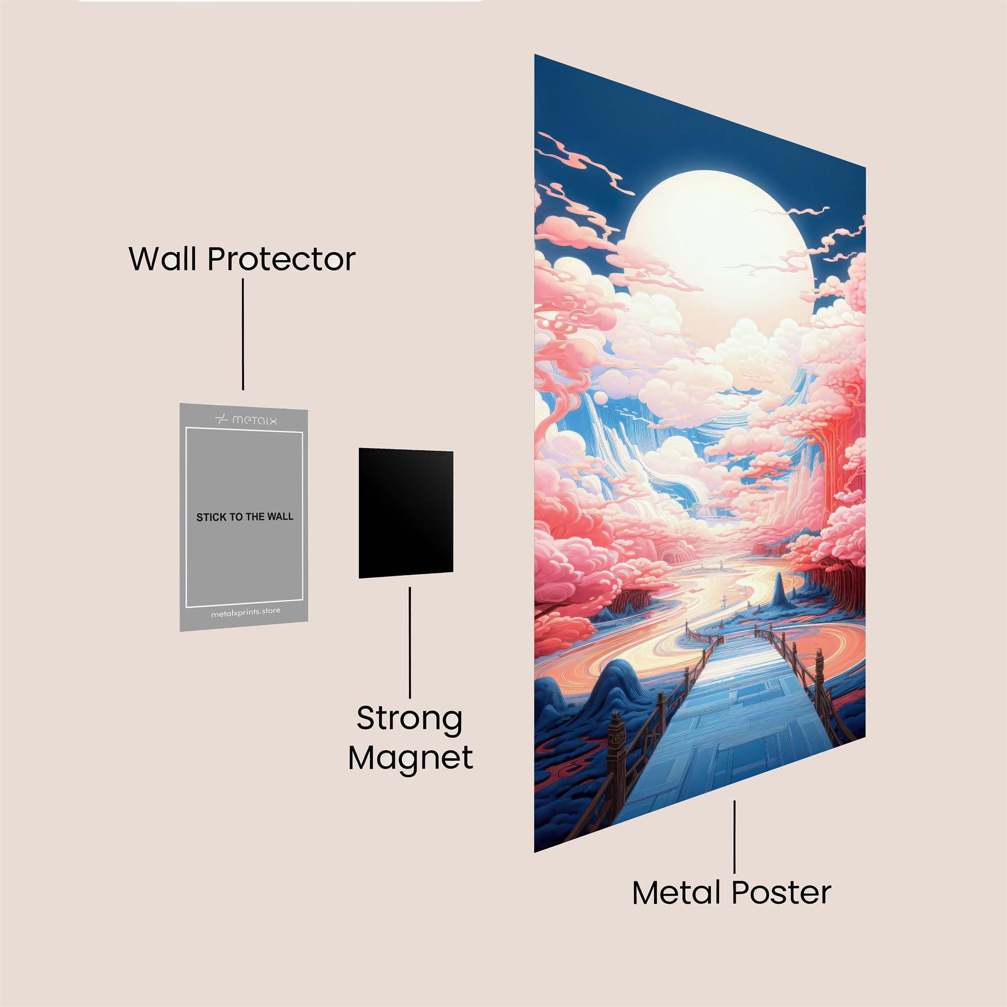 Moonlit Dream Safe Wall Magnetic / M