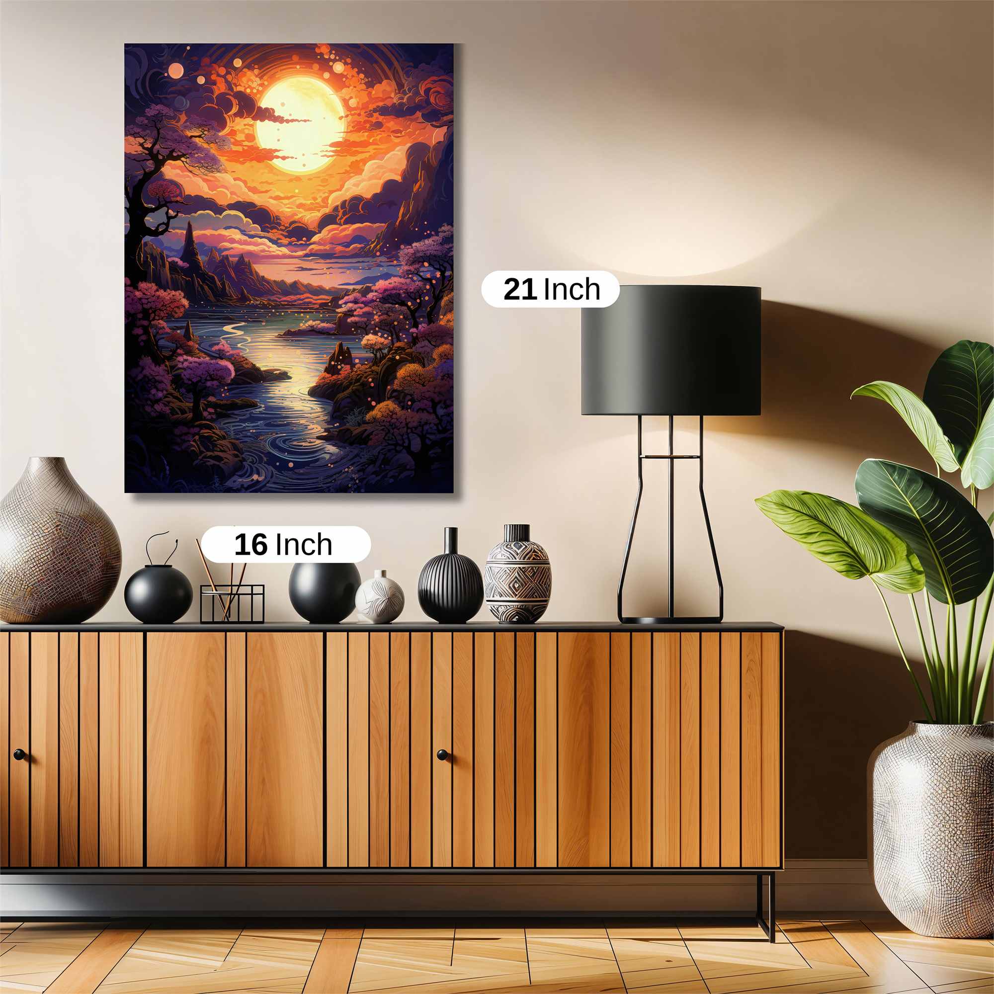 Sunset Serenity Safe Wall Magnetic / M