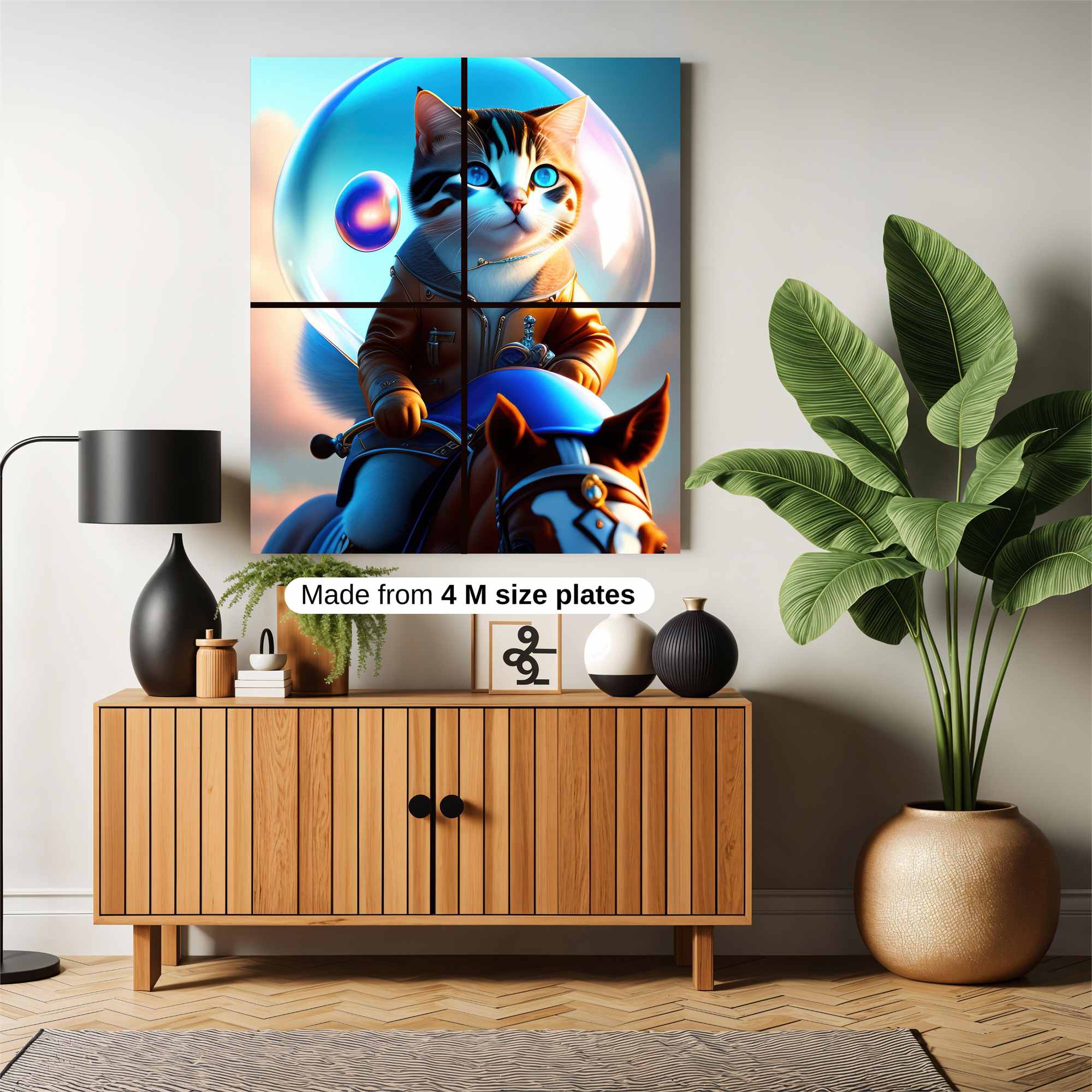 Cat Adventurer Safe Wall Magnetic / M