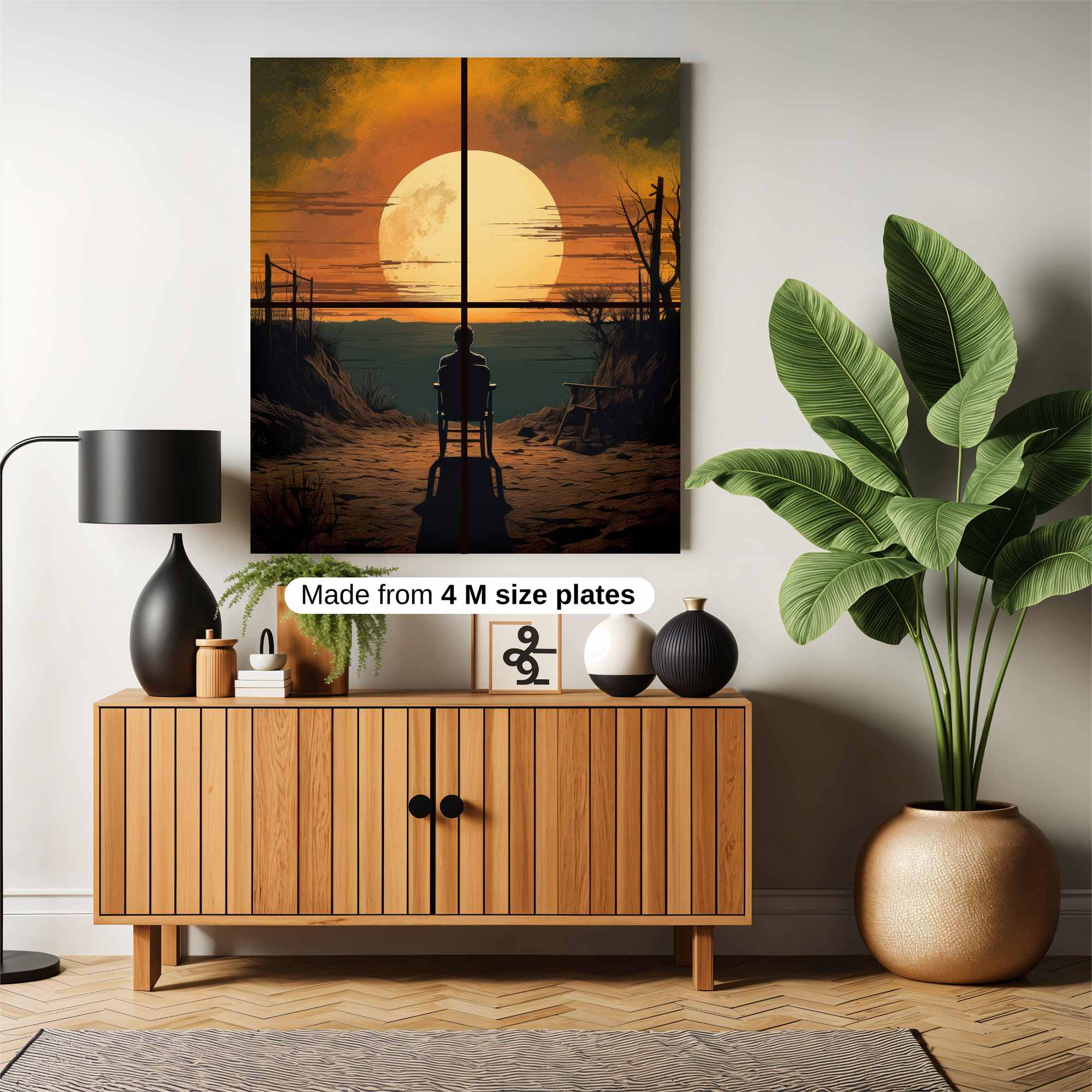 Sunset Solitude Safe Wall Magnetic / M