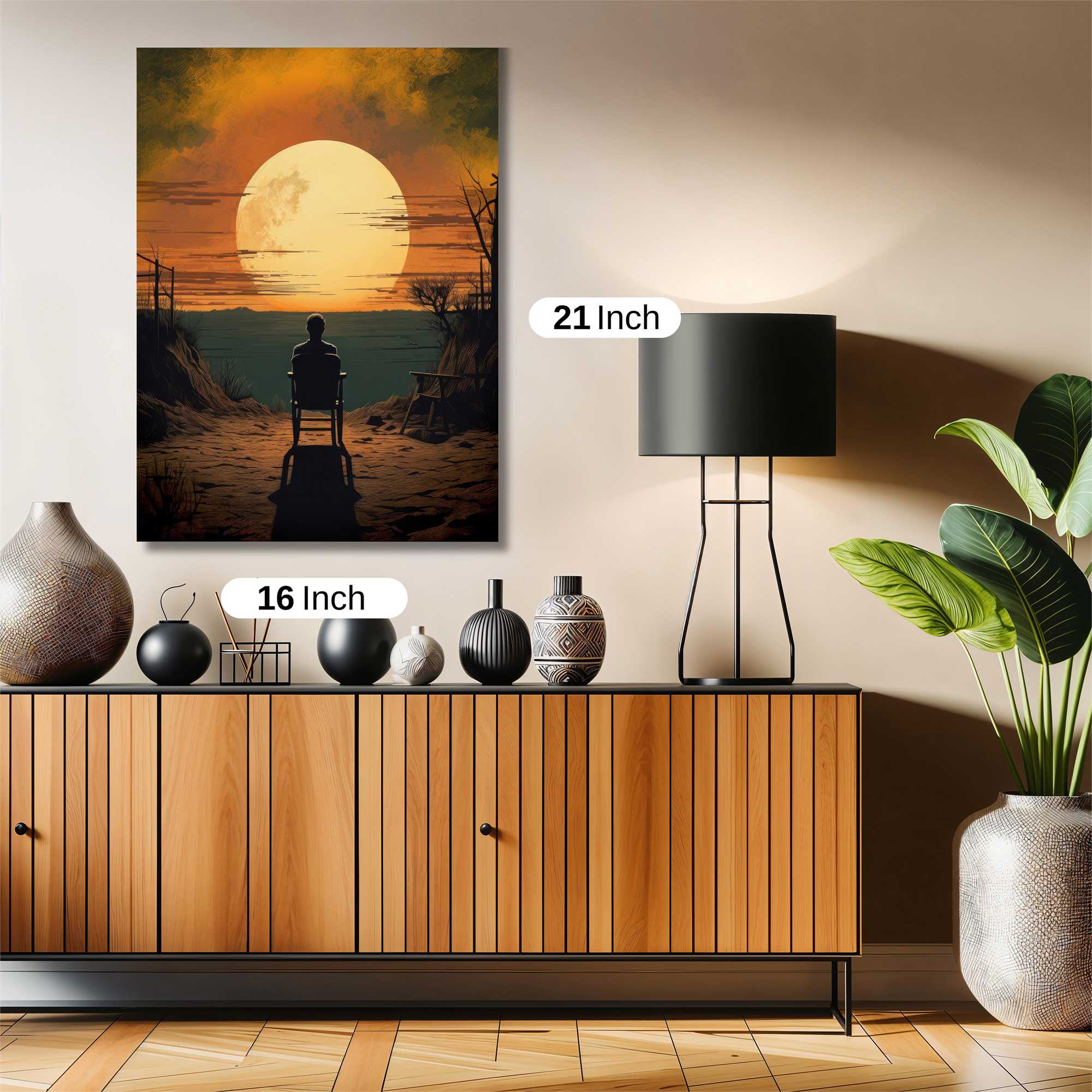 Sunset Solitude Safe Wall Magnetic / M