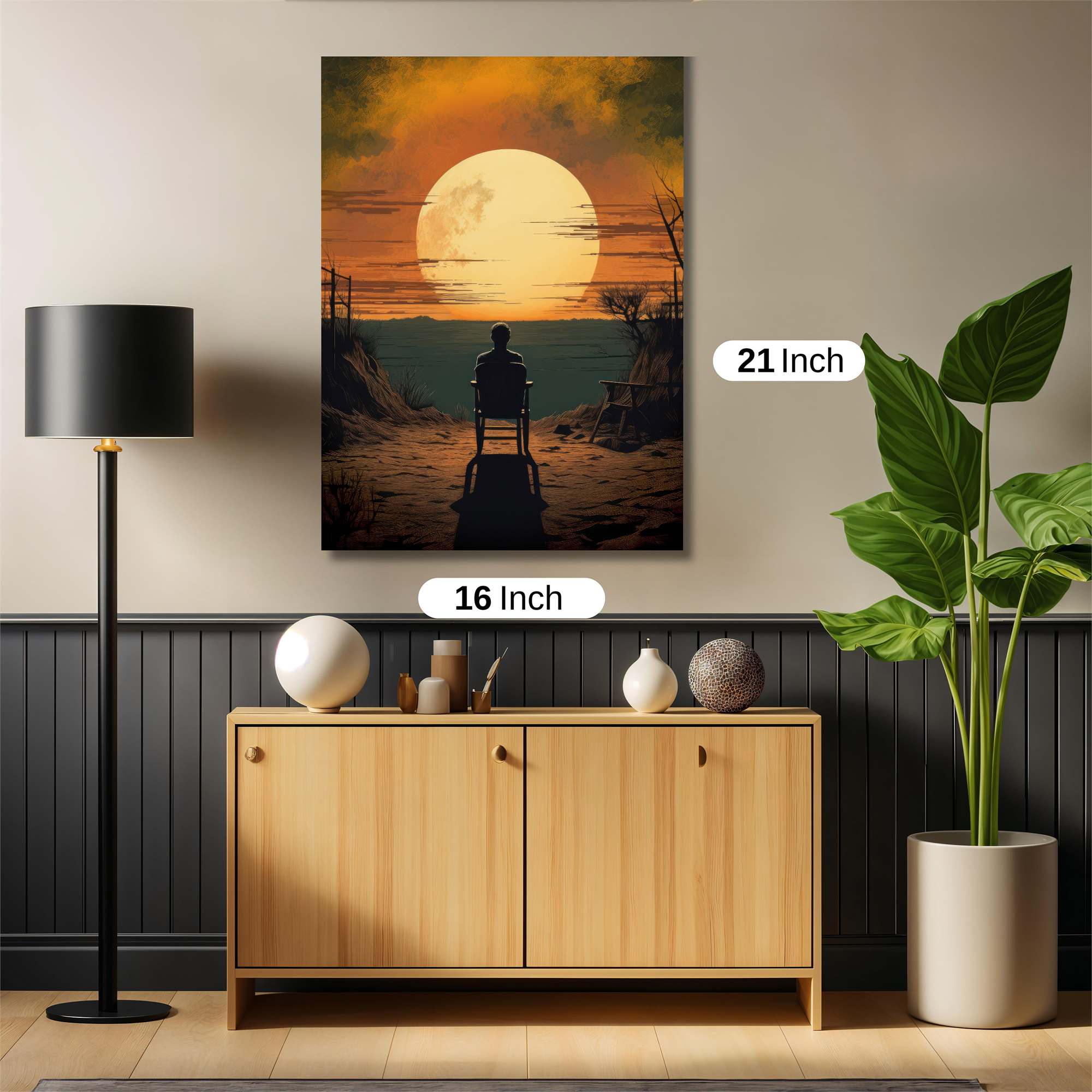 Sunset Solitude Safe Wall Magnetic / M