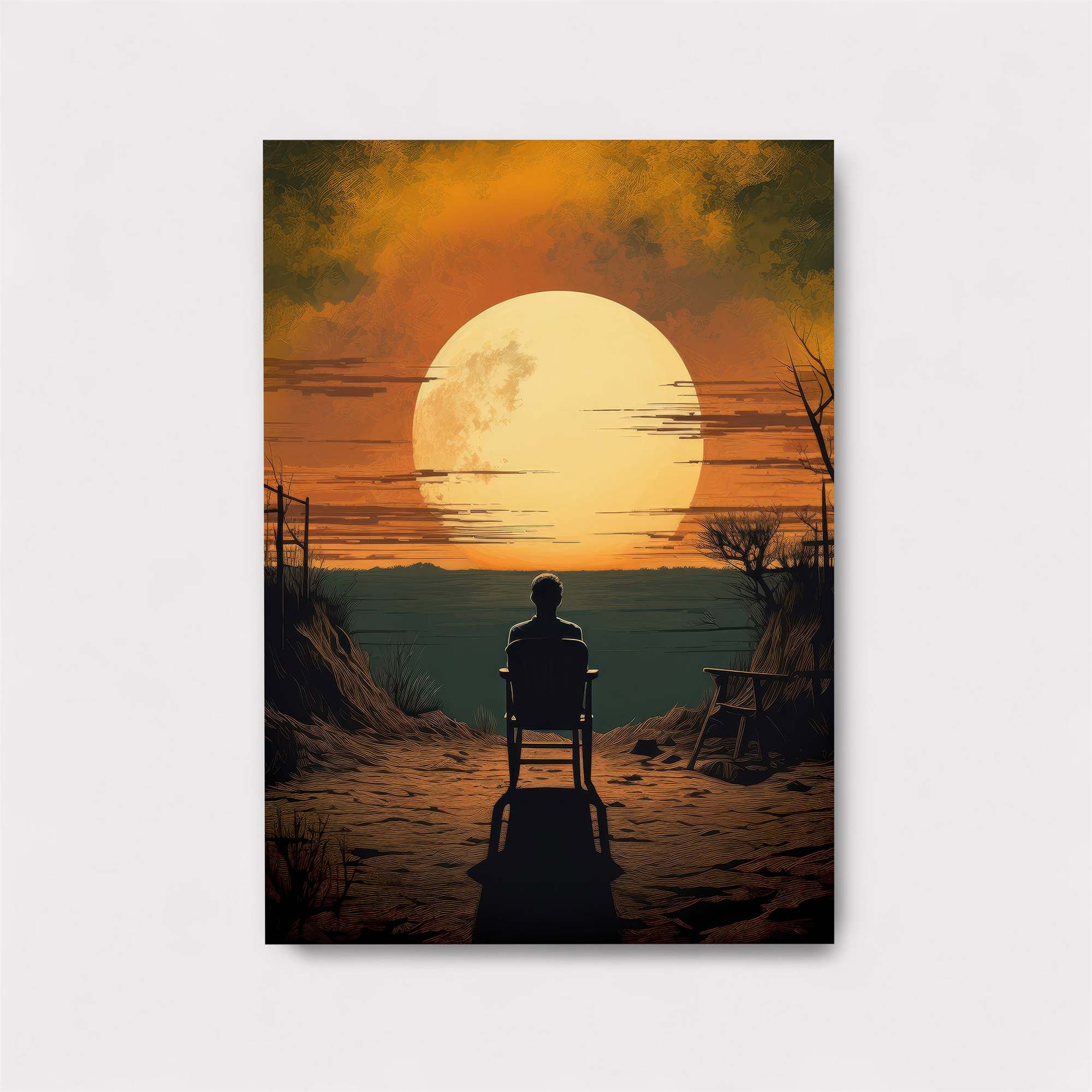 Sunset Solitude Safe Wall Magnetic / M