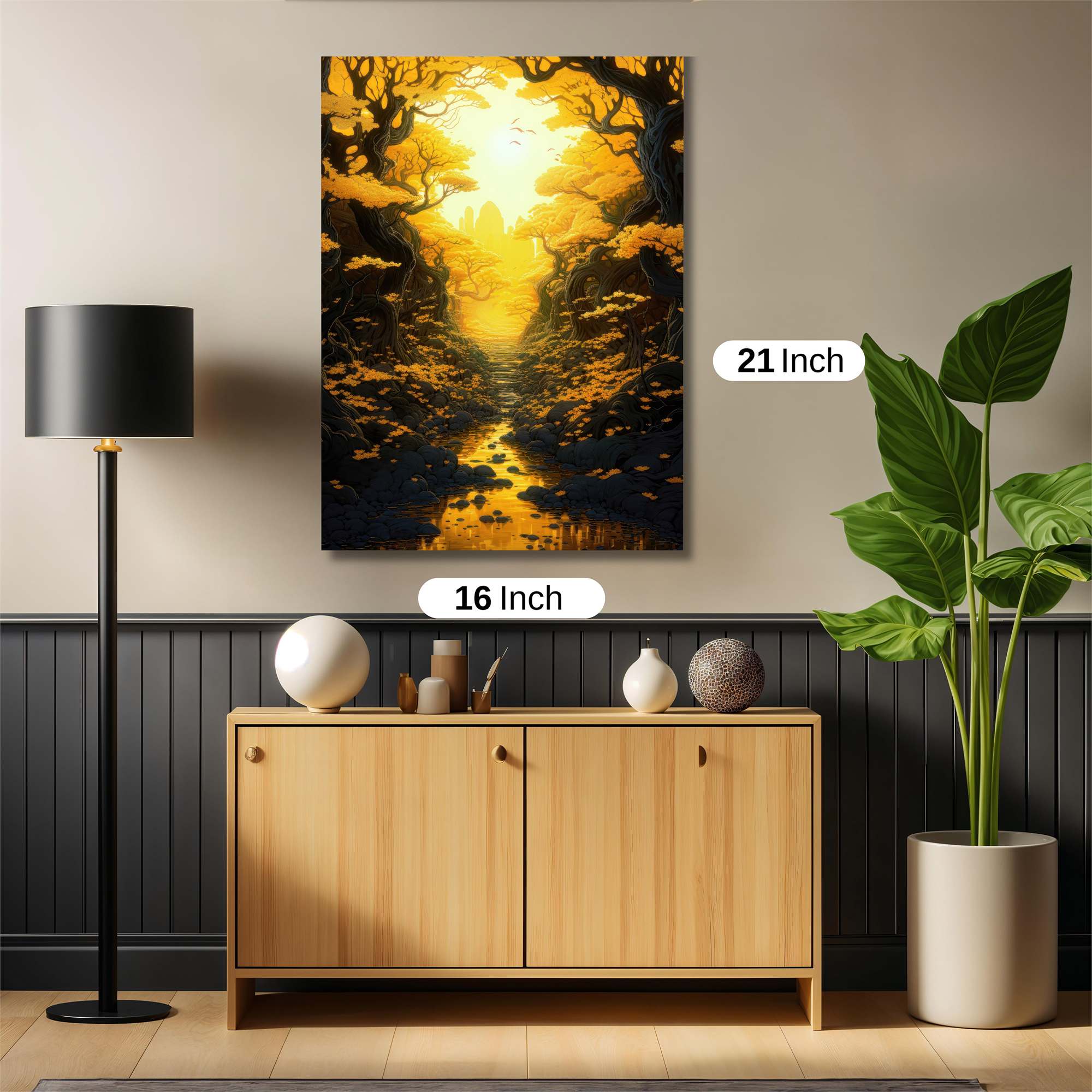 Golden Serenity Safe Wall Magnetic / M