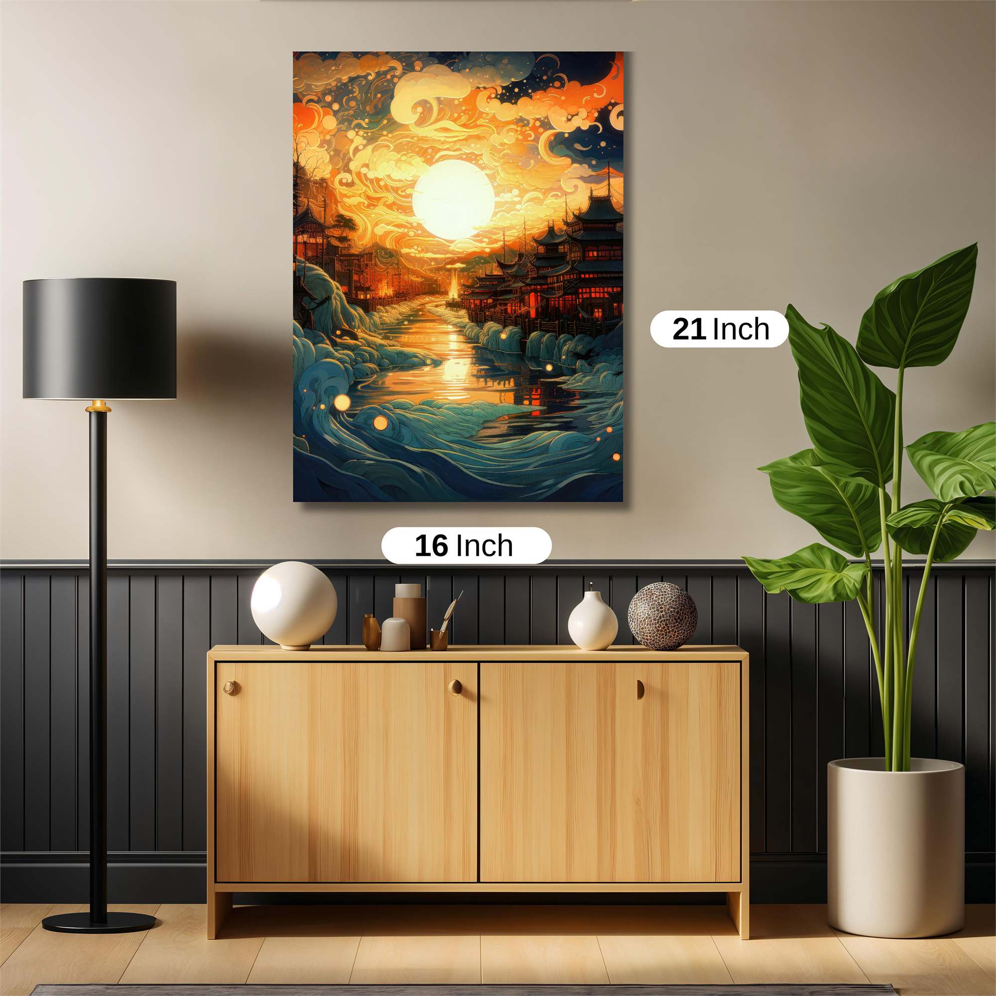 Moonlit Serenity Safe Wall Magnetic / M