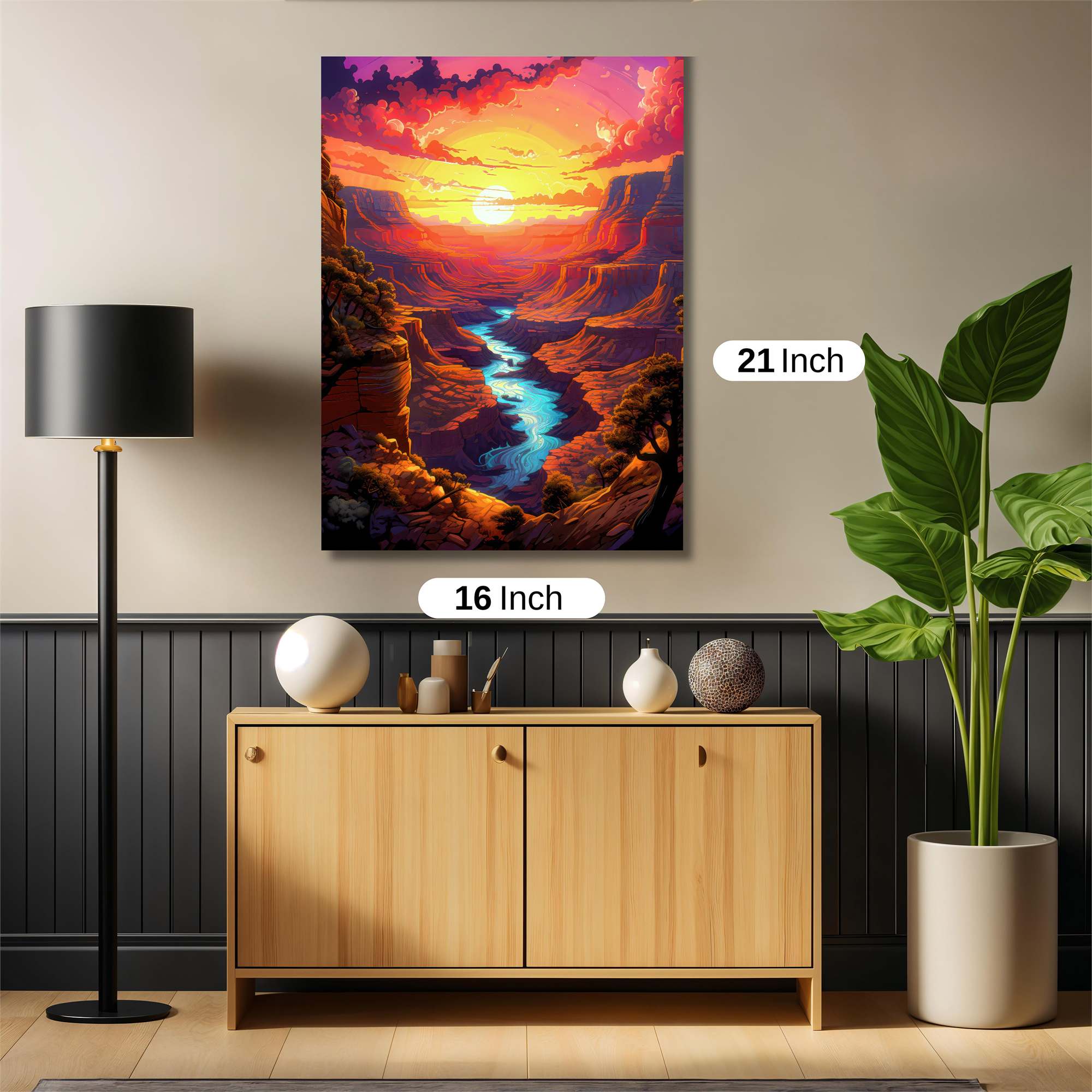 Sunset Serenity Safe Wall Magnetic / M