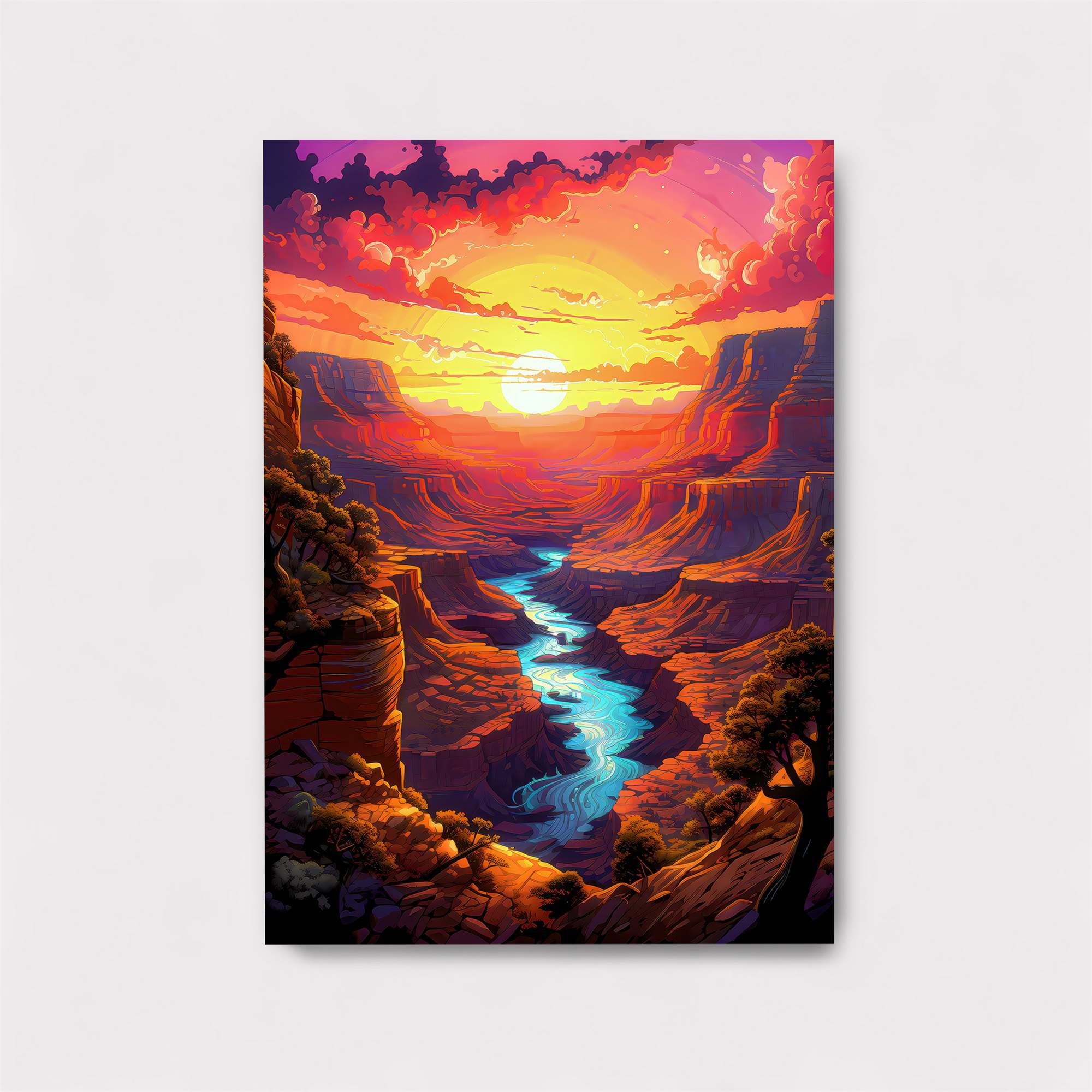 Sunset Serenity Safe Wall Magnetic / M