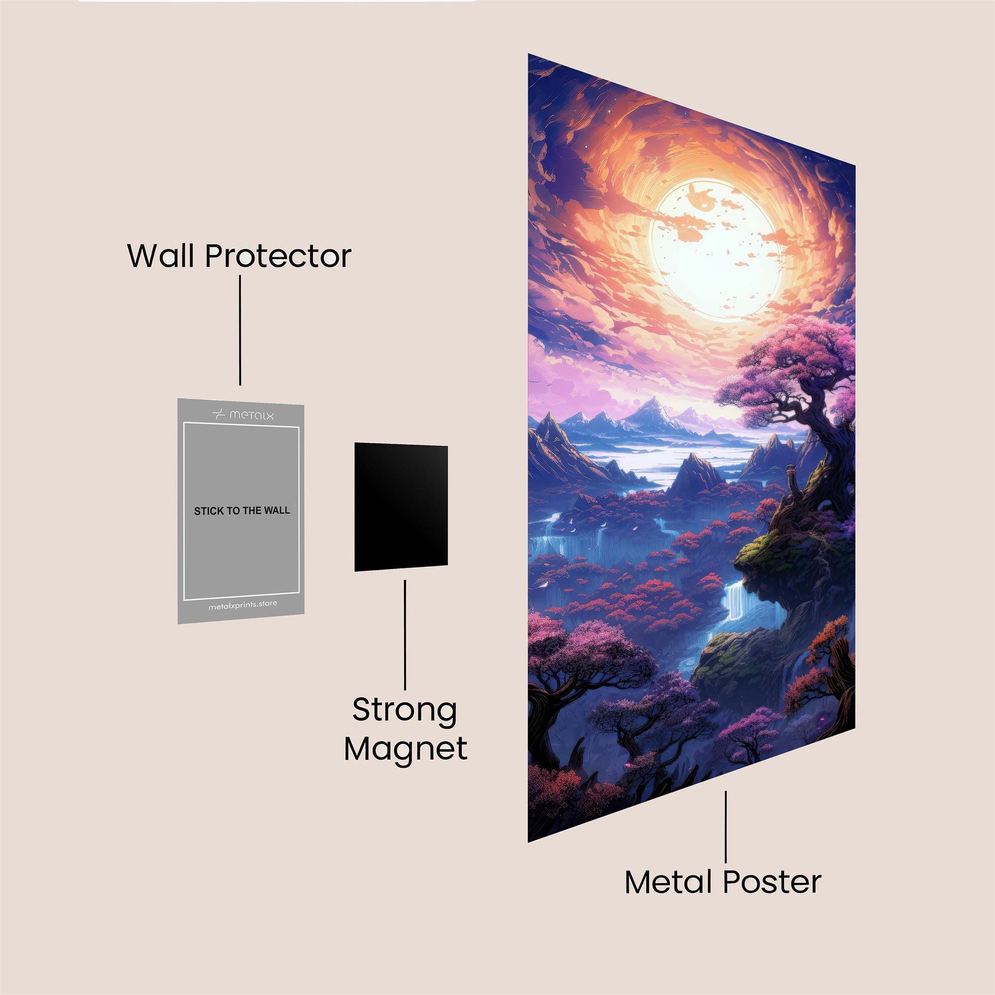 Moonlit Serenity Safe Wall Magnetic / M