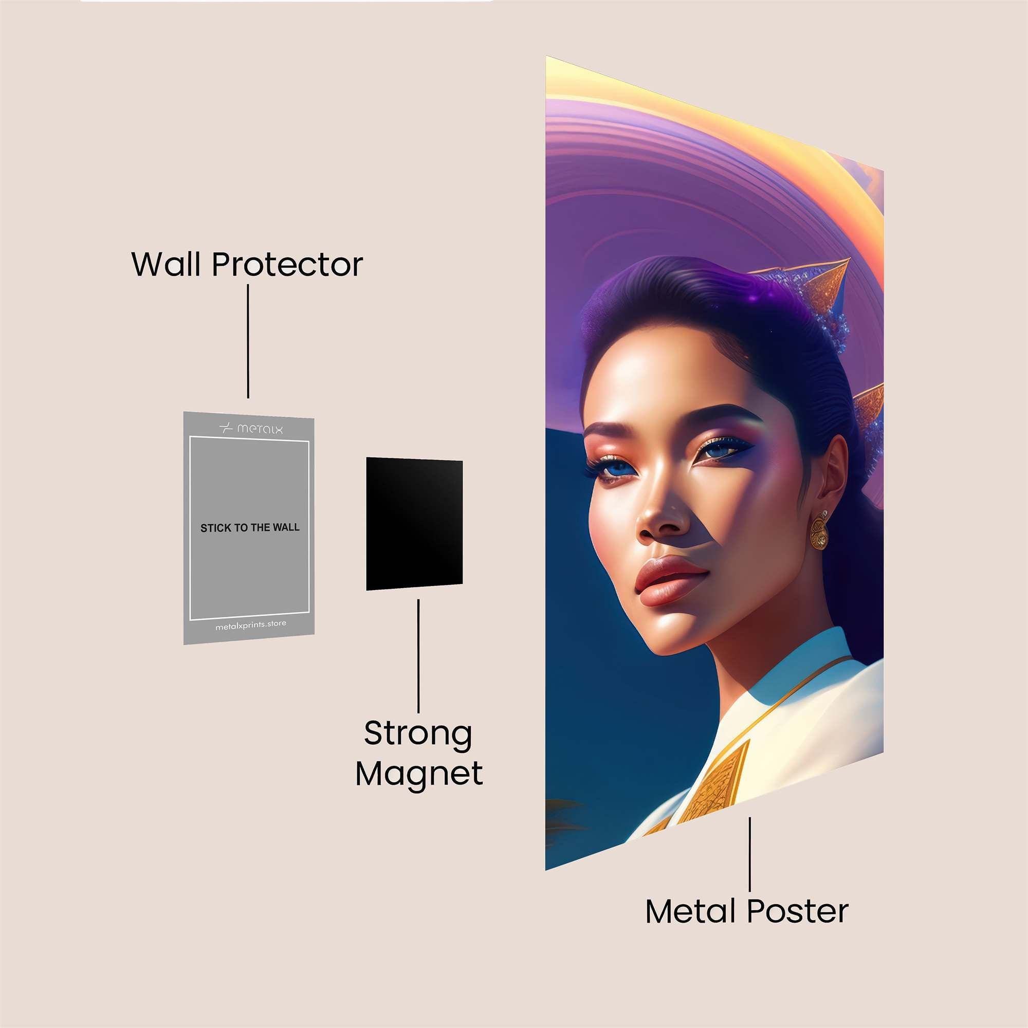 Cosmic Serenity Safe Wall Magnetic / M