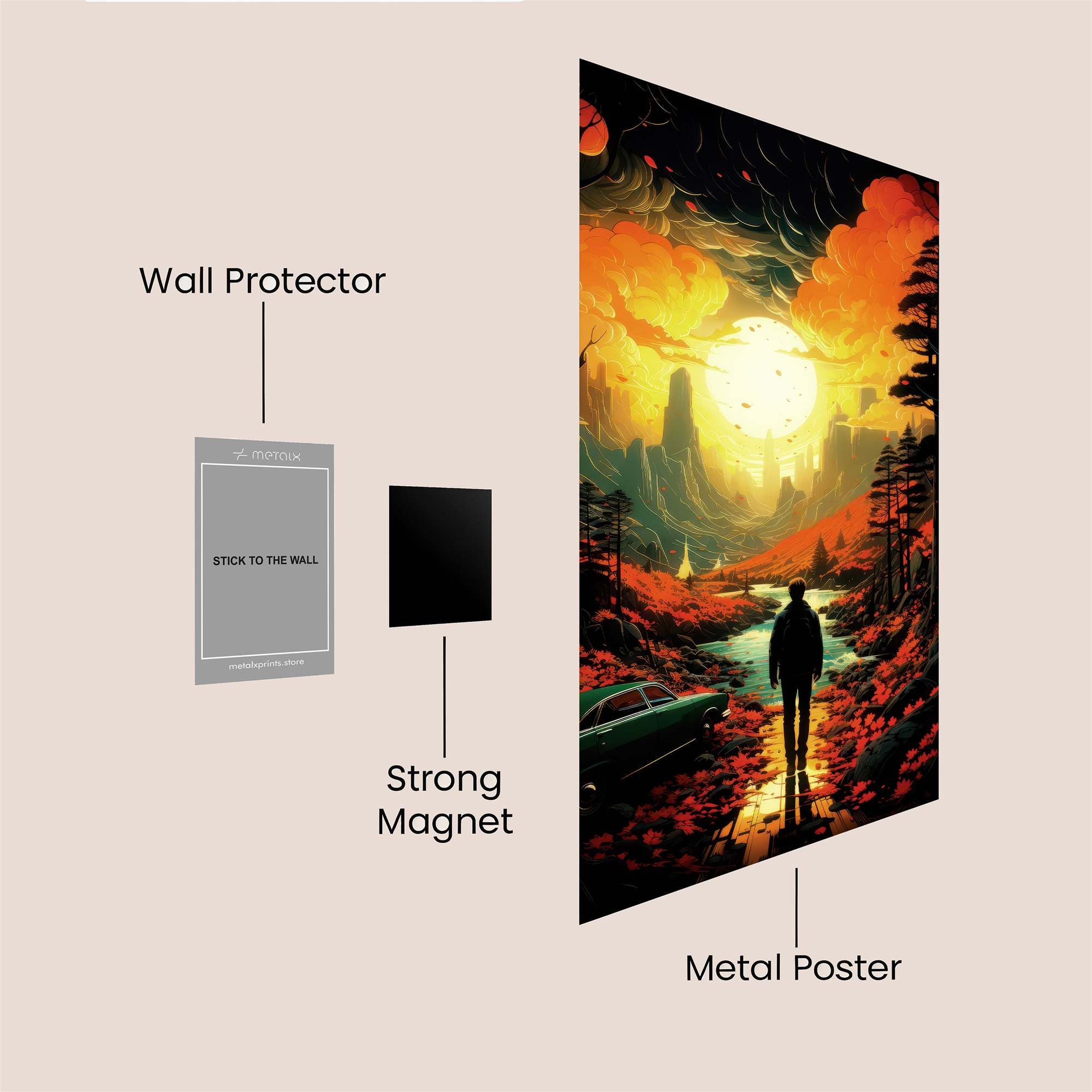 Journey Serene Safe Wall Magnetic / M