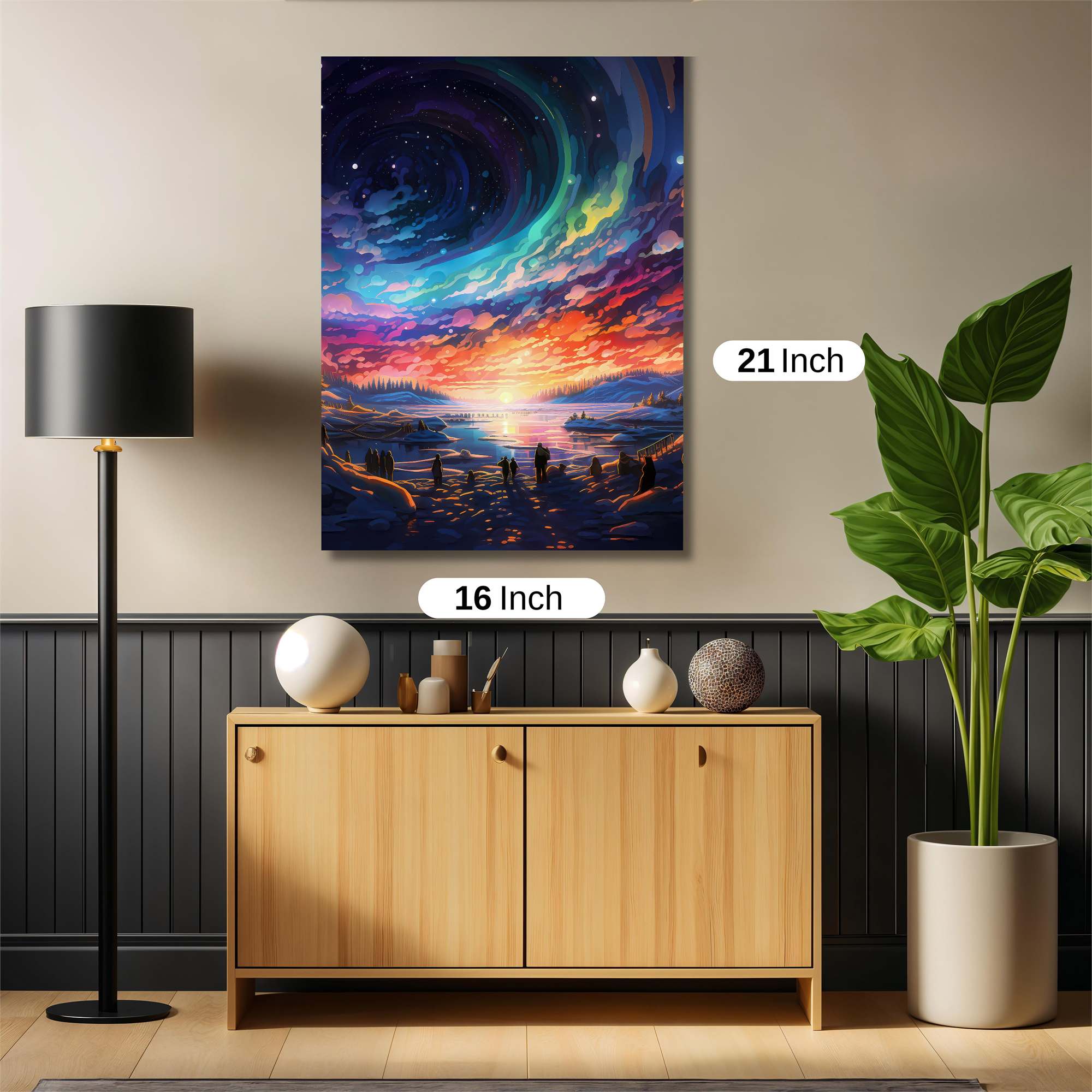 Aurora Dreamscape Safe Wall Magnetic / M