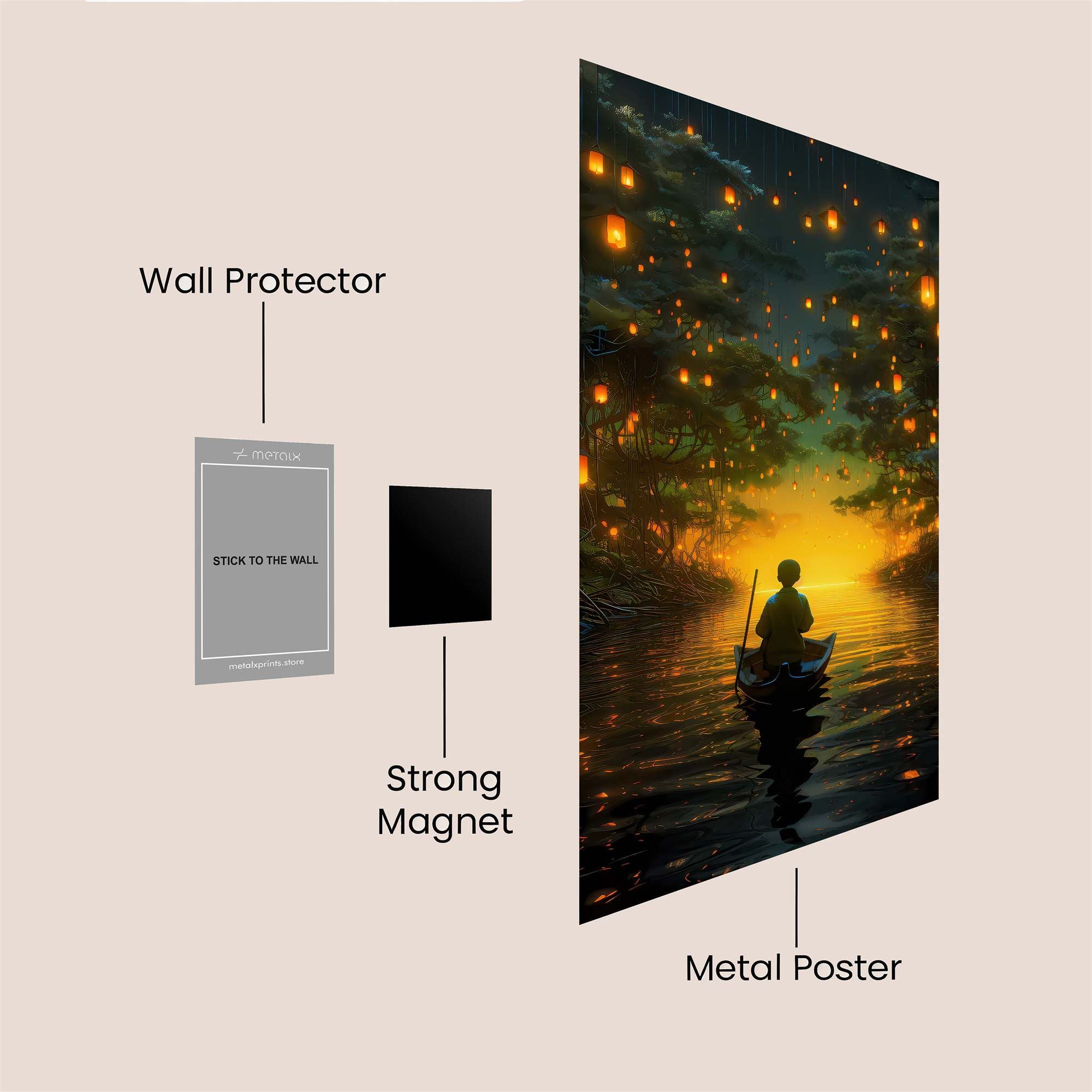 Lantern Dream Safe Wall Magnetic / M