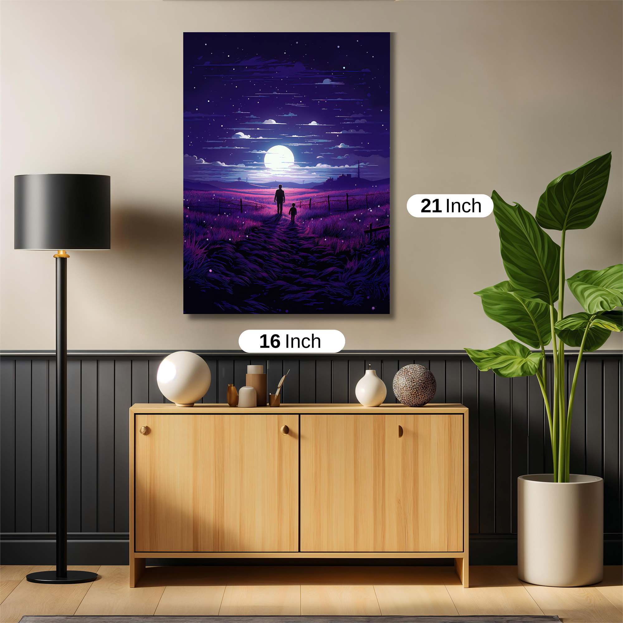 Moonlit Journey Safe Wall Magnetic / M