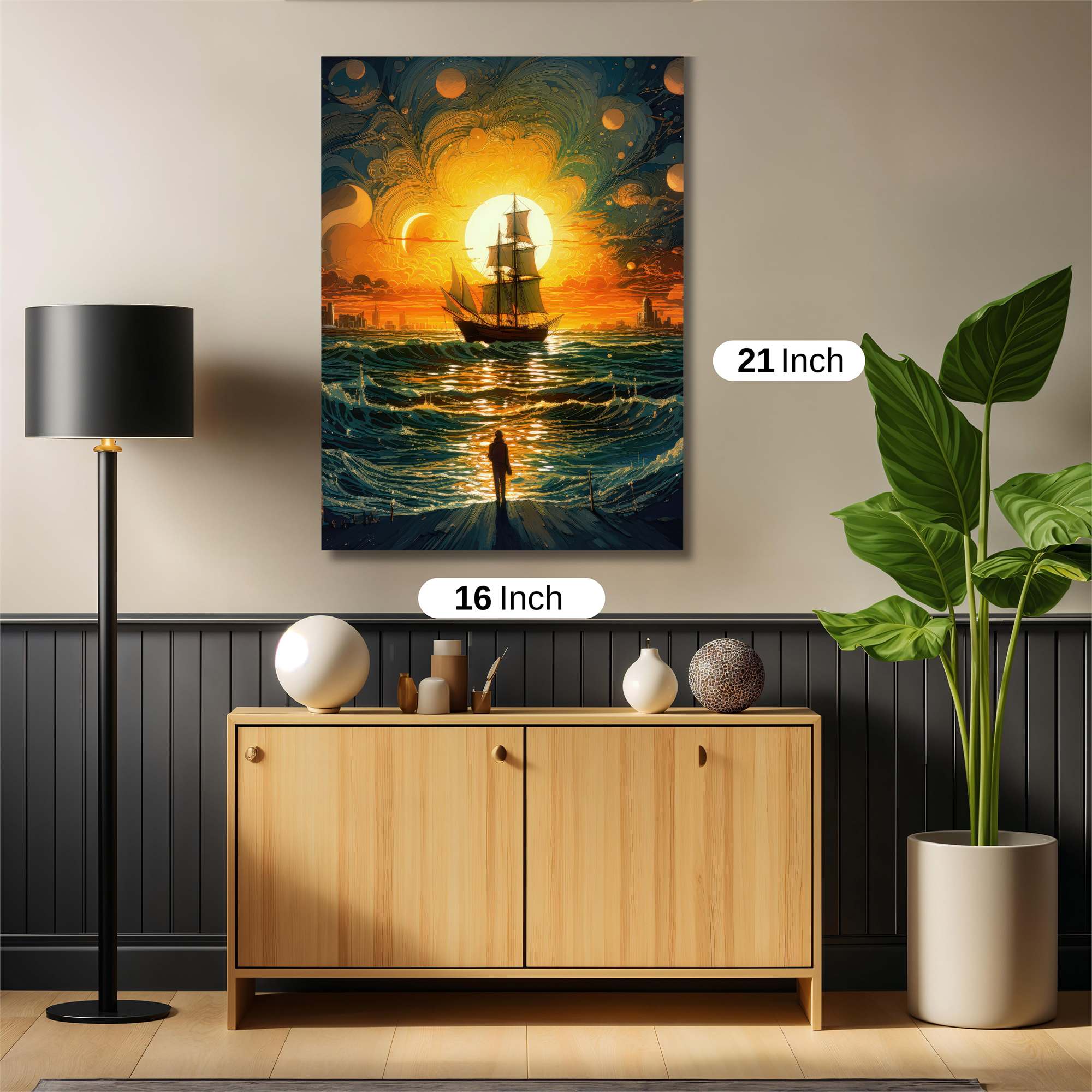Ship Serene Safe Wall Magnetic / M