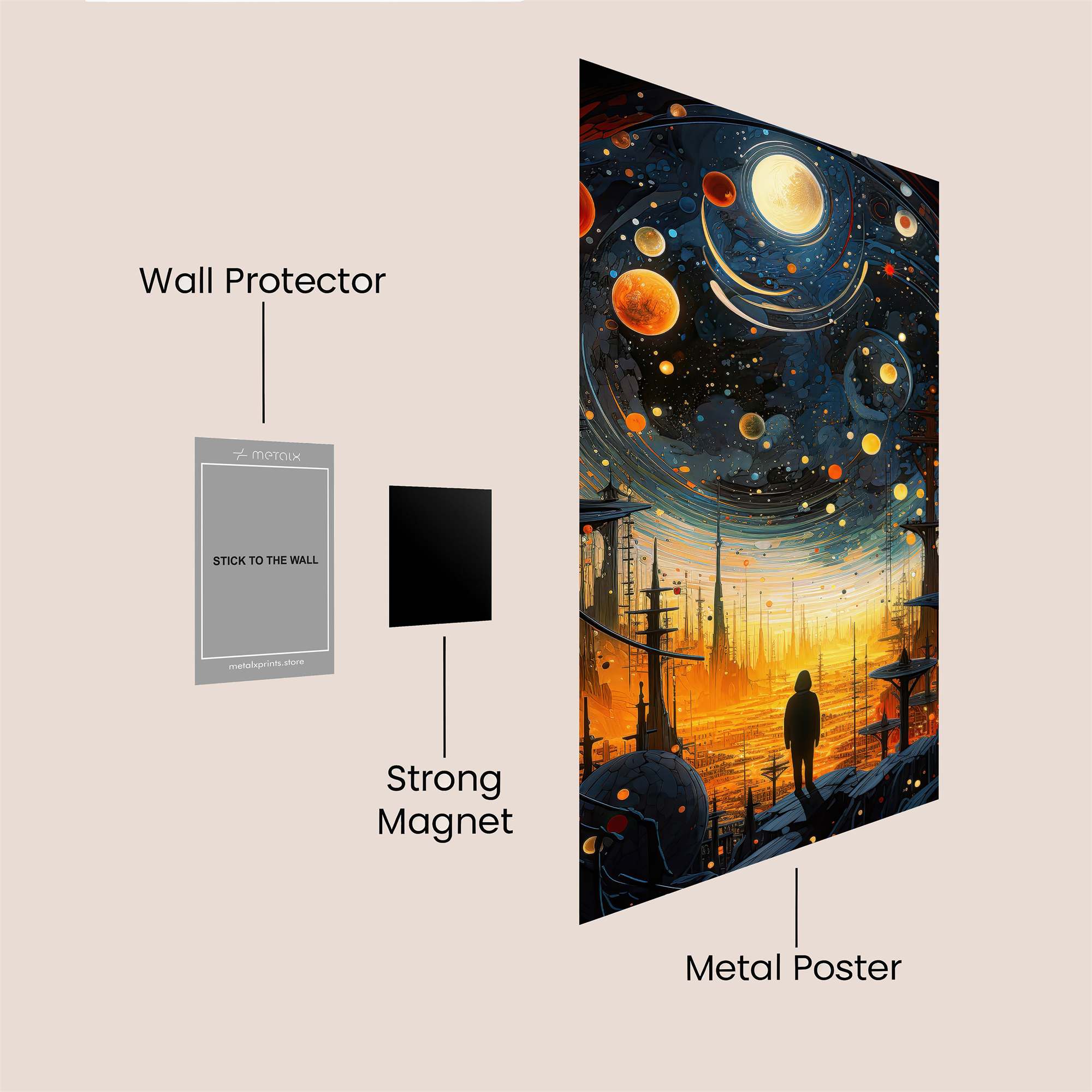 Cosmic Wonder Safe Wall Magnetic / M