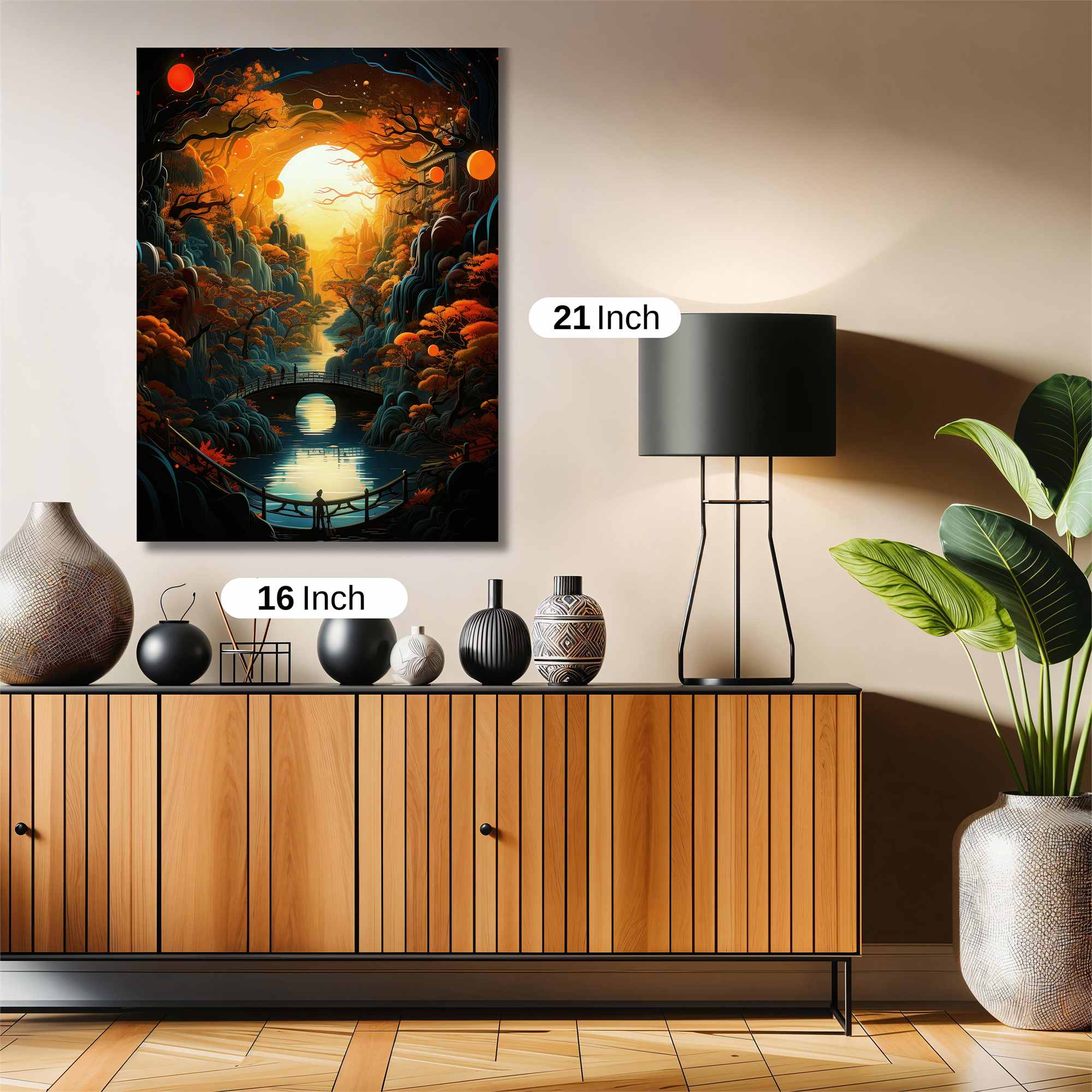 Moonlit Tranquility Safe Wall Magnetic / M