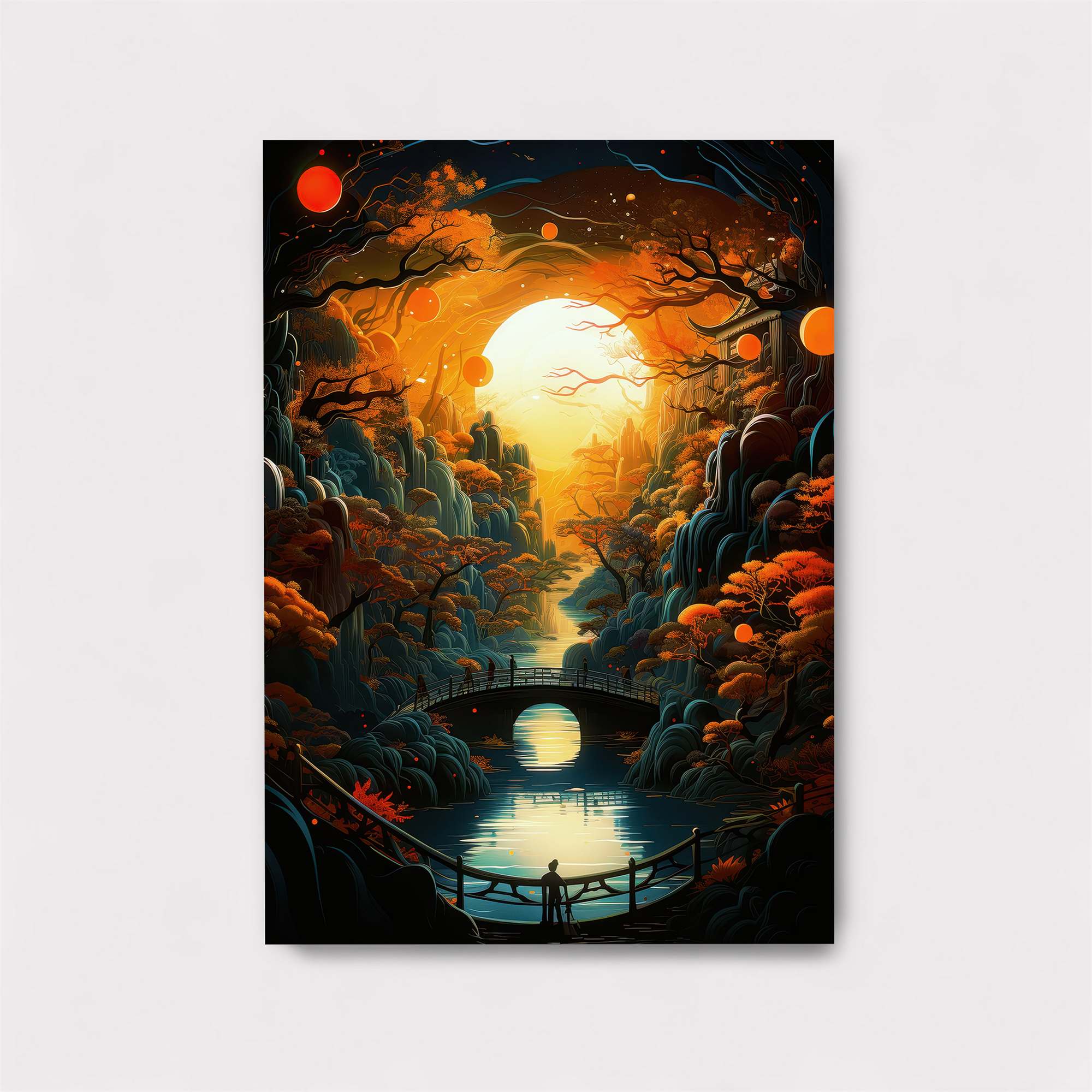 Moonlit Tranquility Safe Wall Magnetic / M