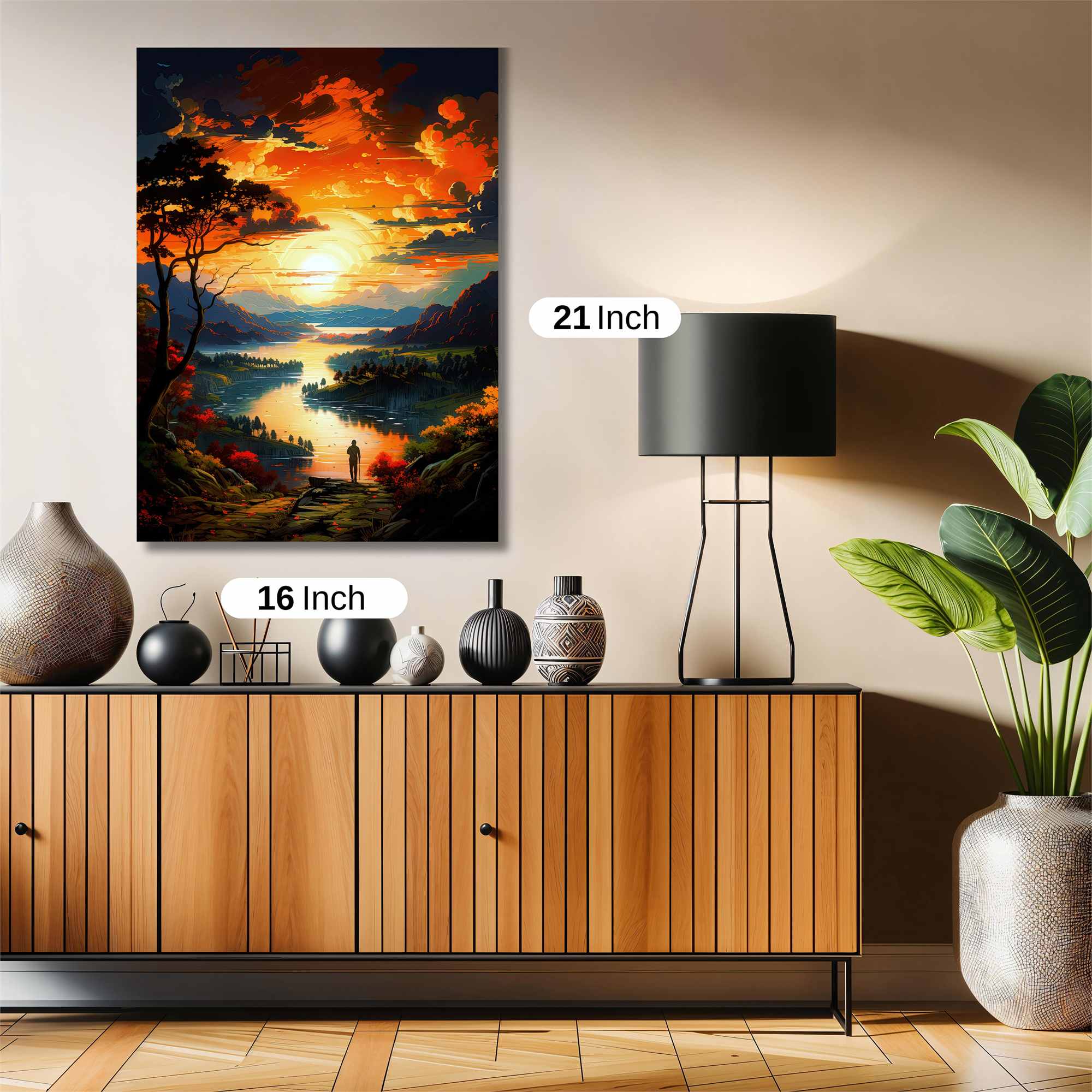Sunset Serenity Safe Wall Magnetic / M