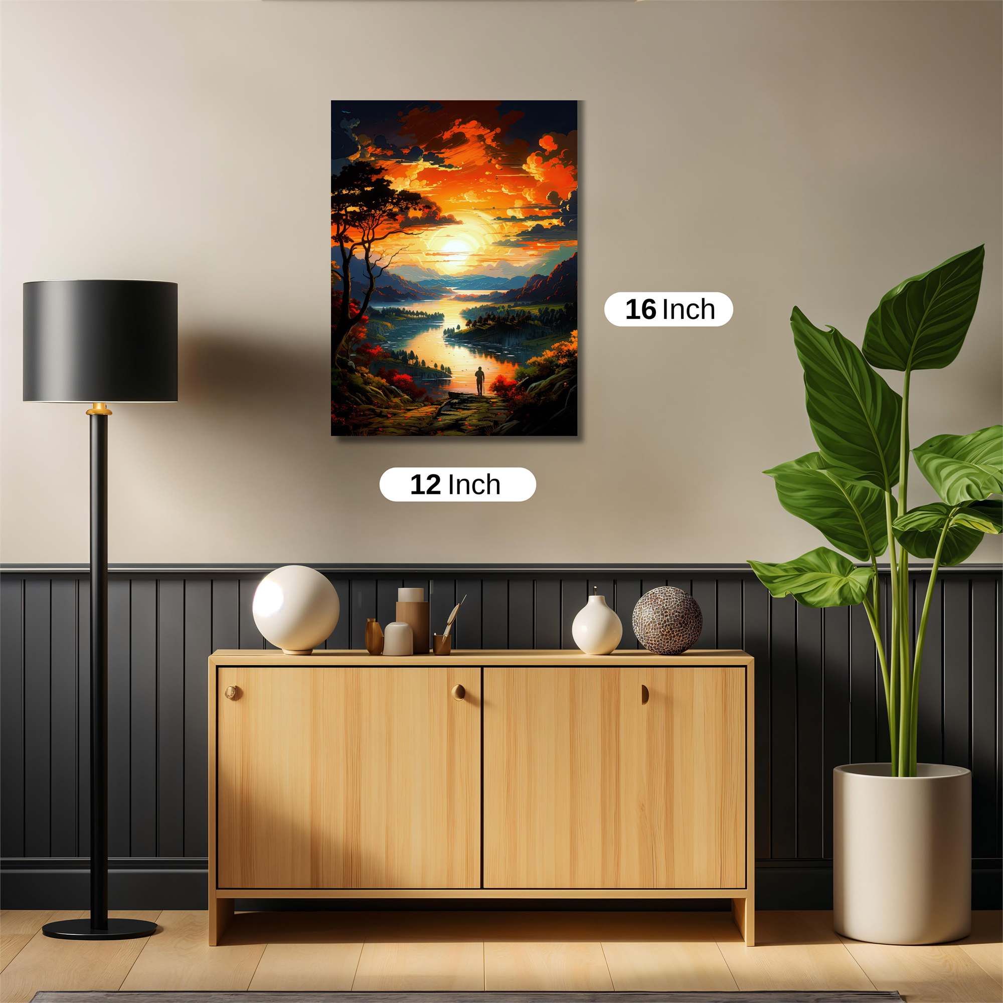 Sunset Serenity Safe Wall Magnetic / M