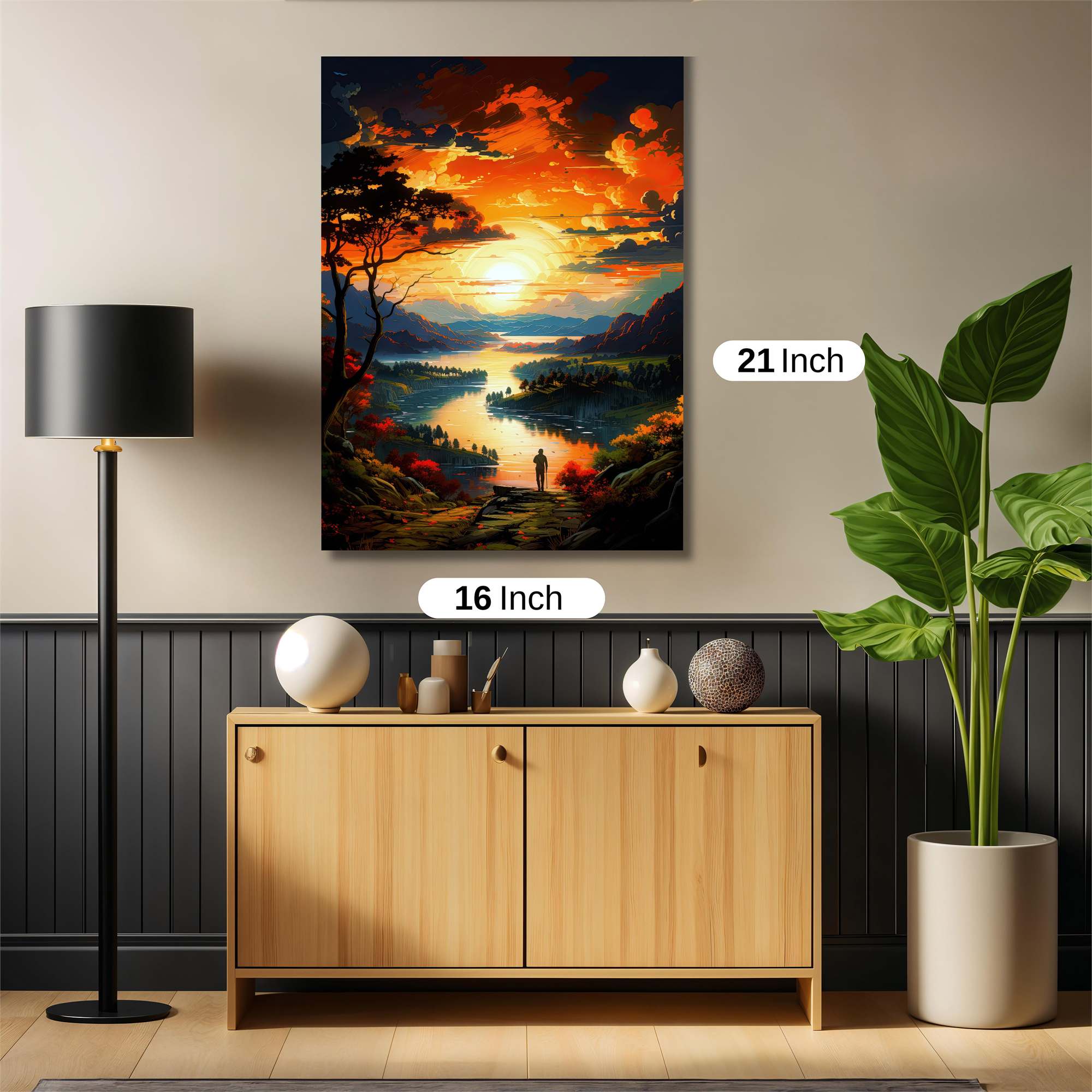 Sunset Serenity Safe Wall Magnetic / M