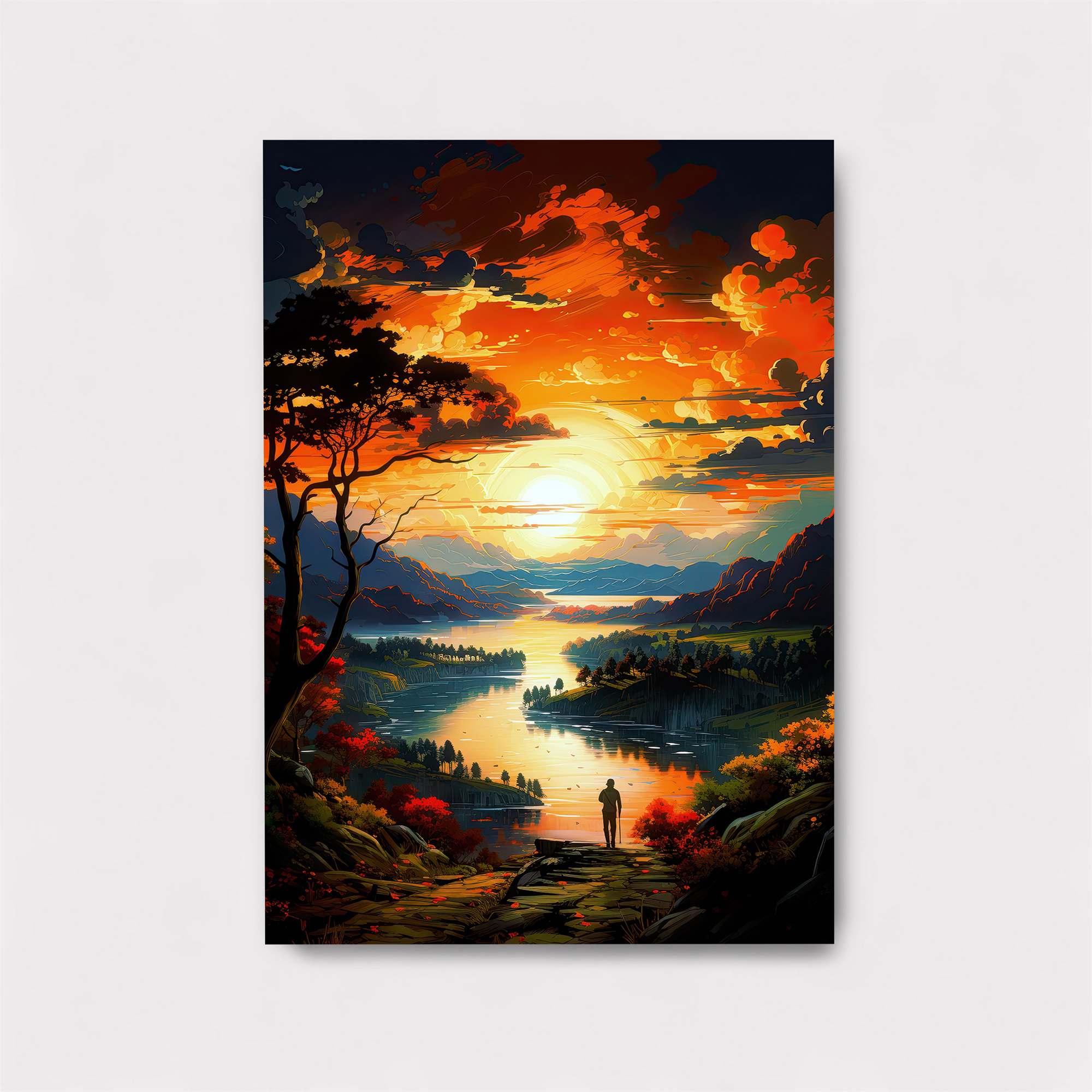Sunset Serenity Safe Wall Magnetic / M