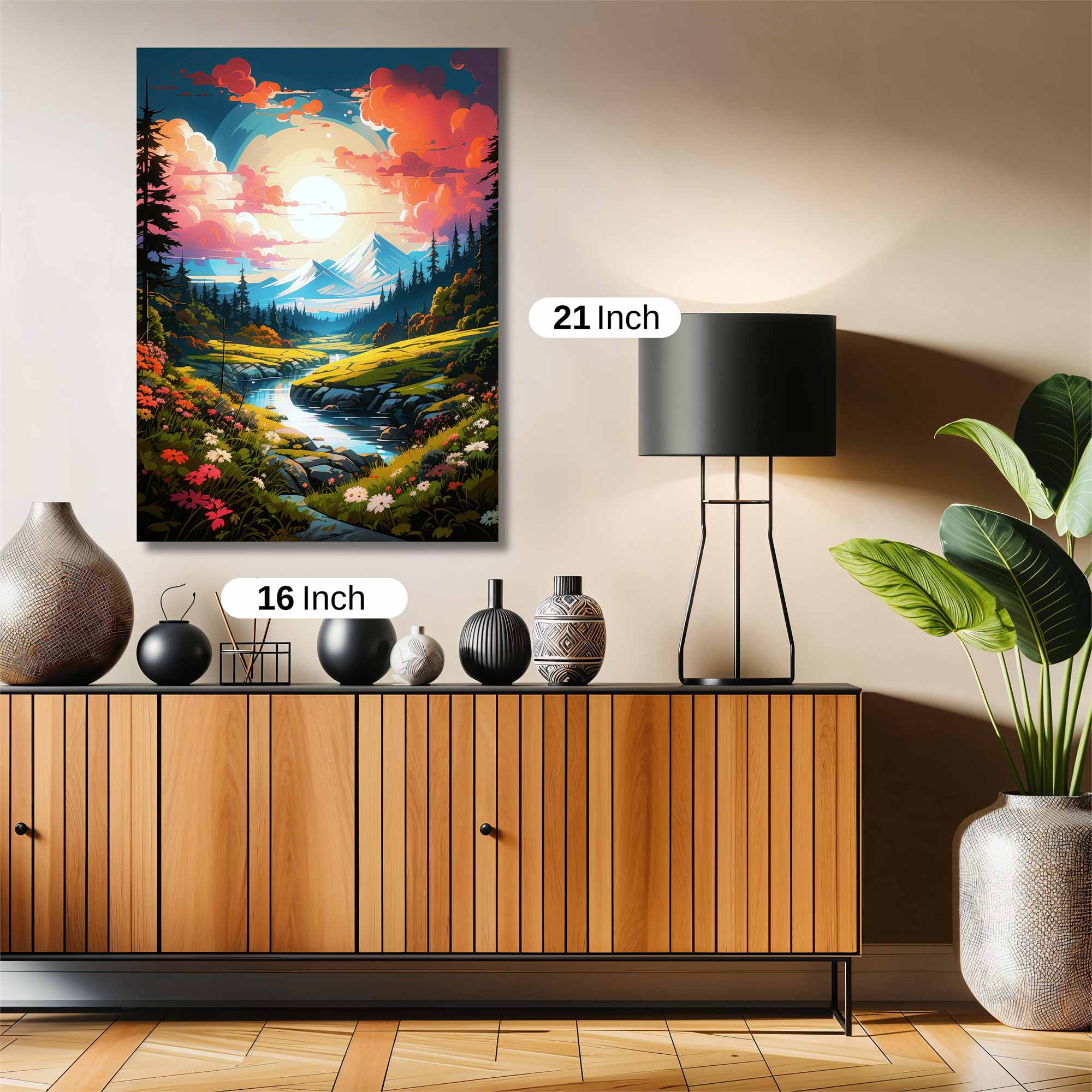 Sunset Serenity Safe Wall Magnetic / M