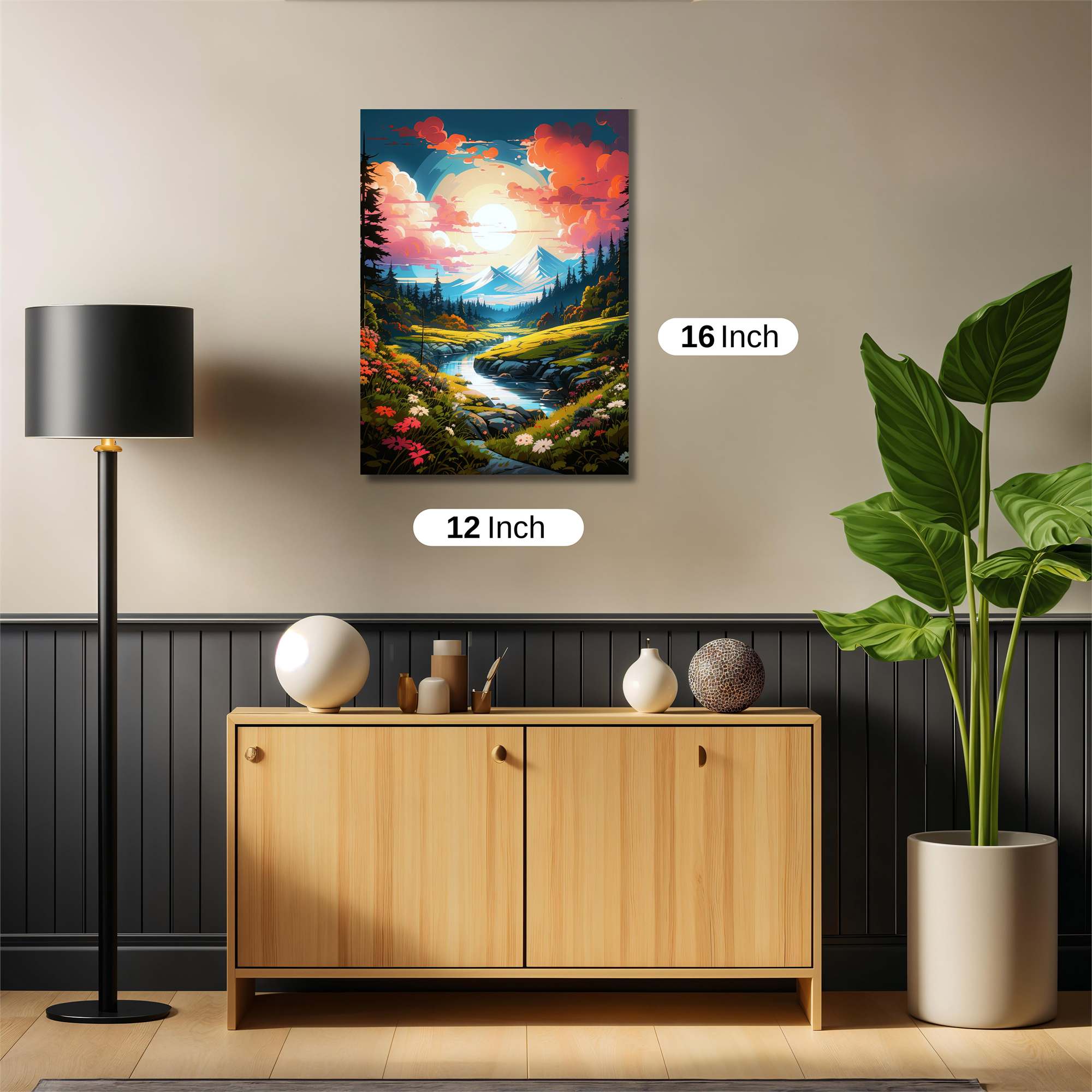 Sunset Serenity Safe Wall Magnetic / M