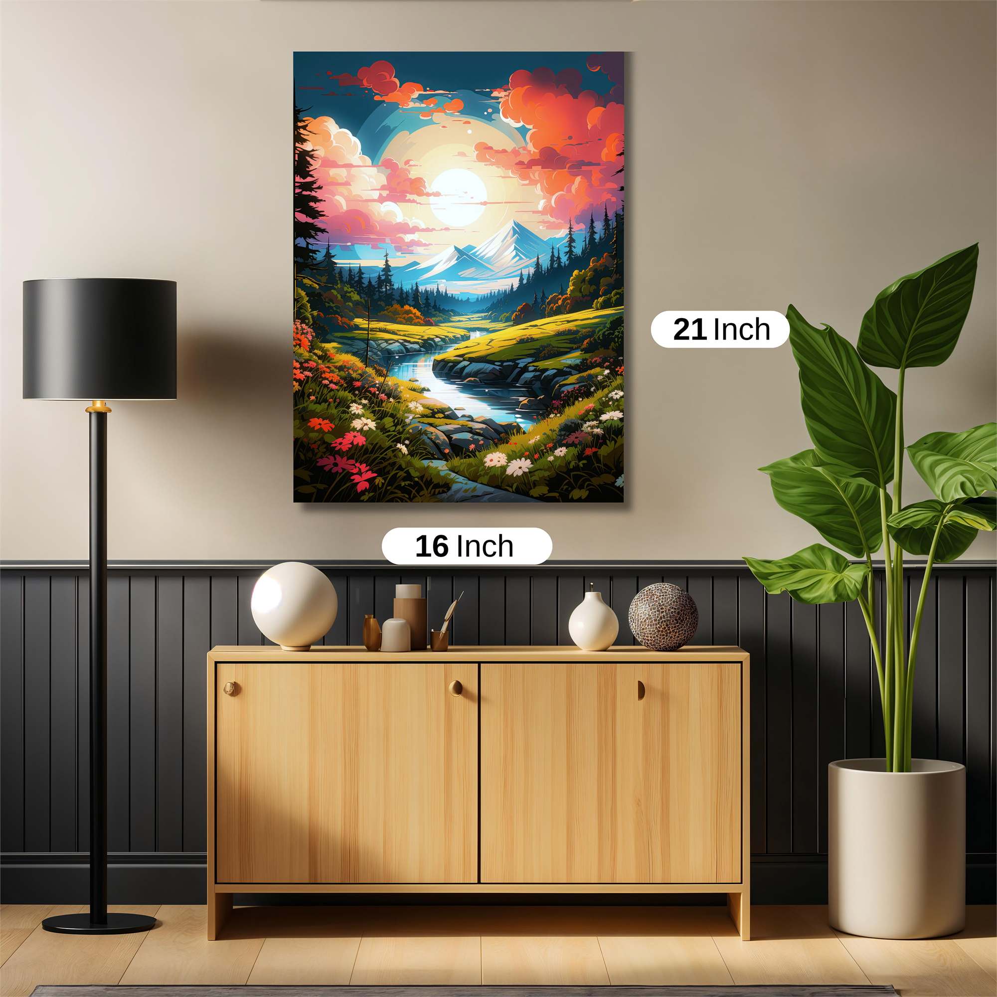 Sunset Serenity Safe Wall Magnetic / M