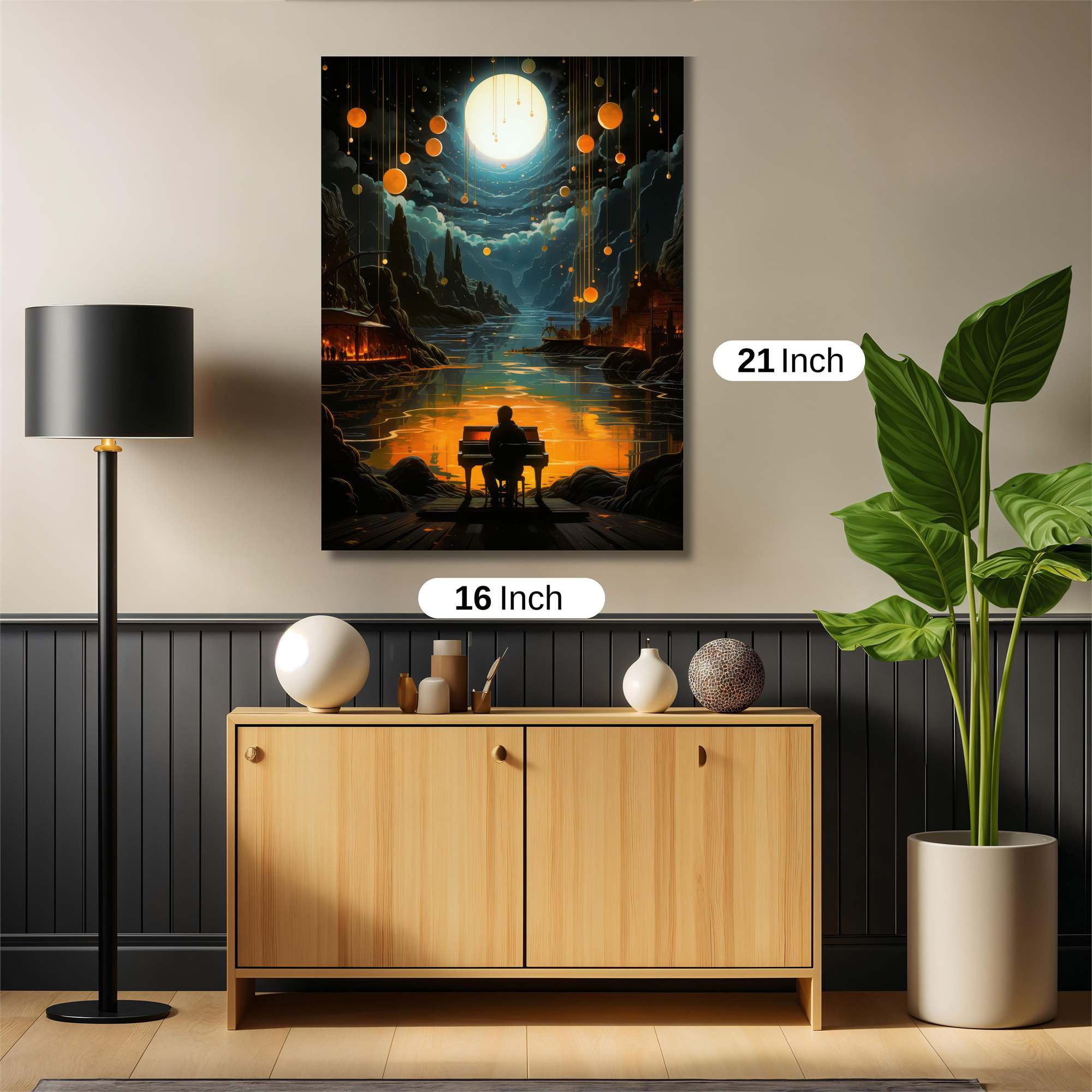 Moonlit Serenity Safe Wall Magnetic / M