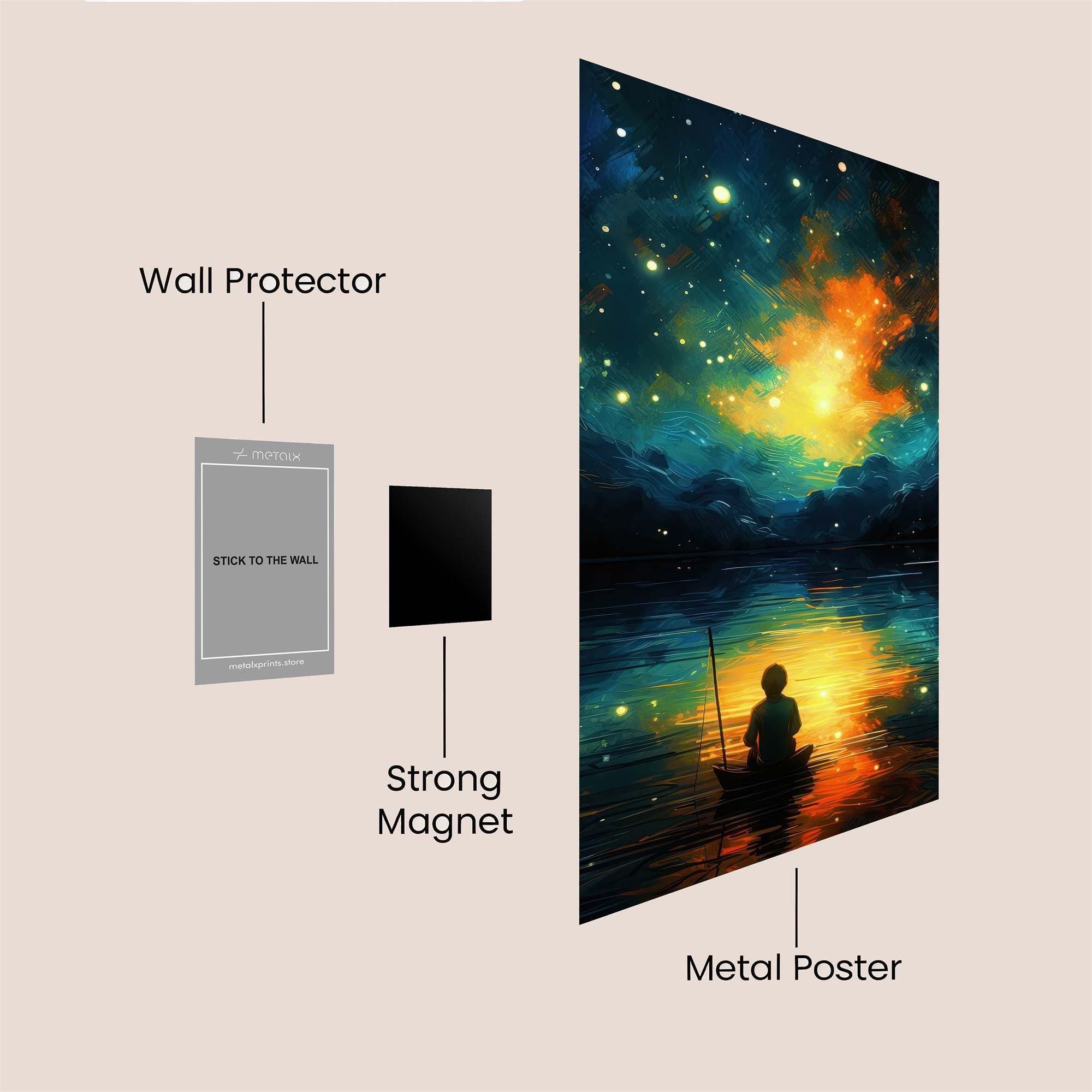 Stargazer Serene Safe Wall Magnetic / M