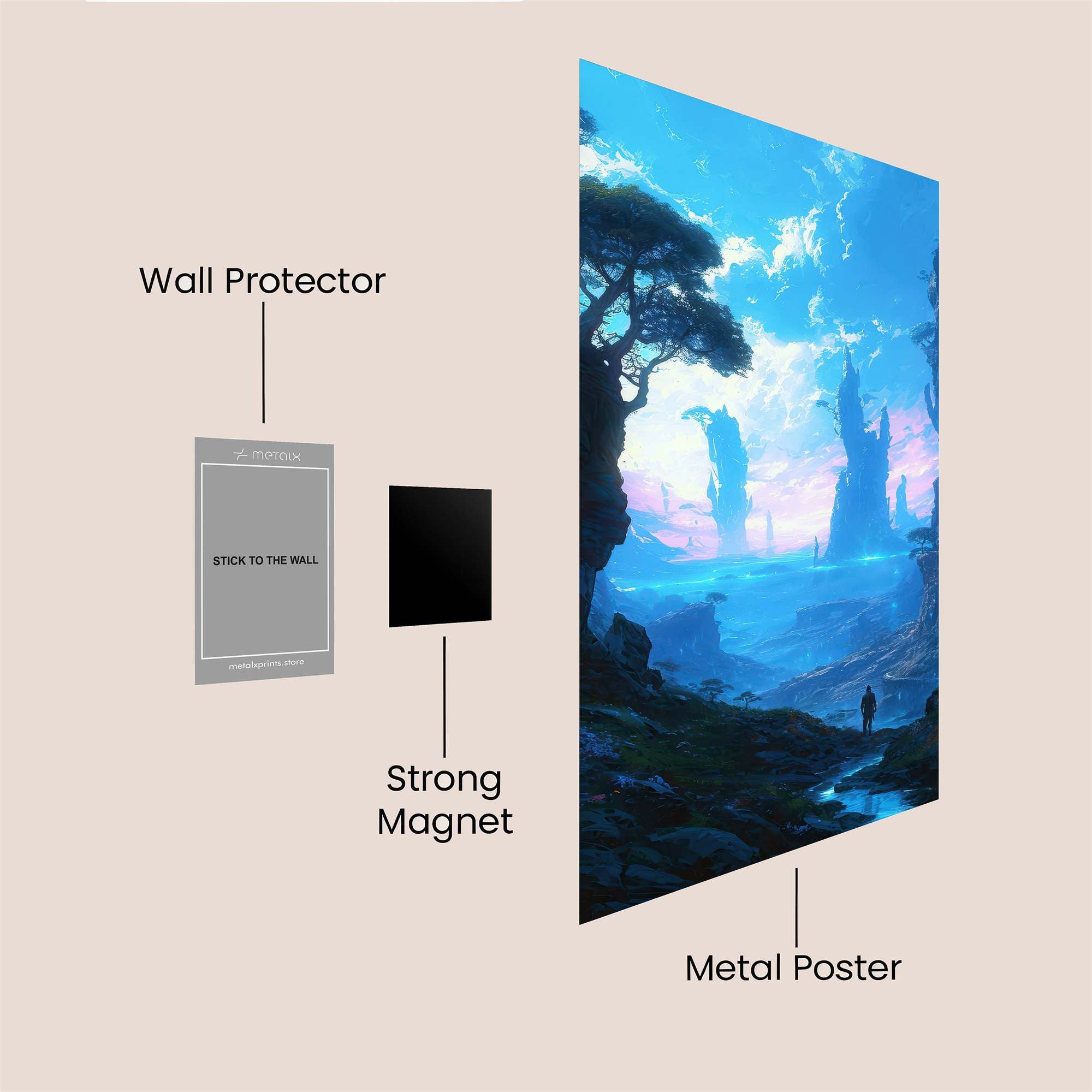 Mystic Dawn Safe Wall Magnetic / M