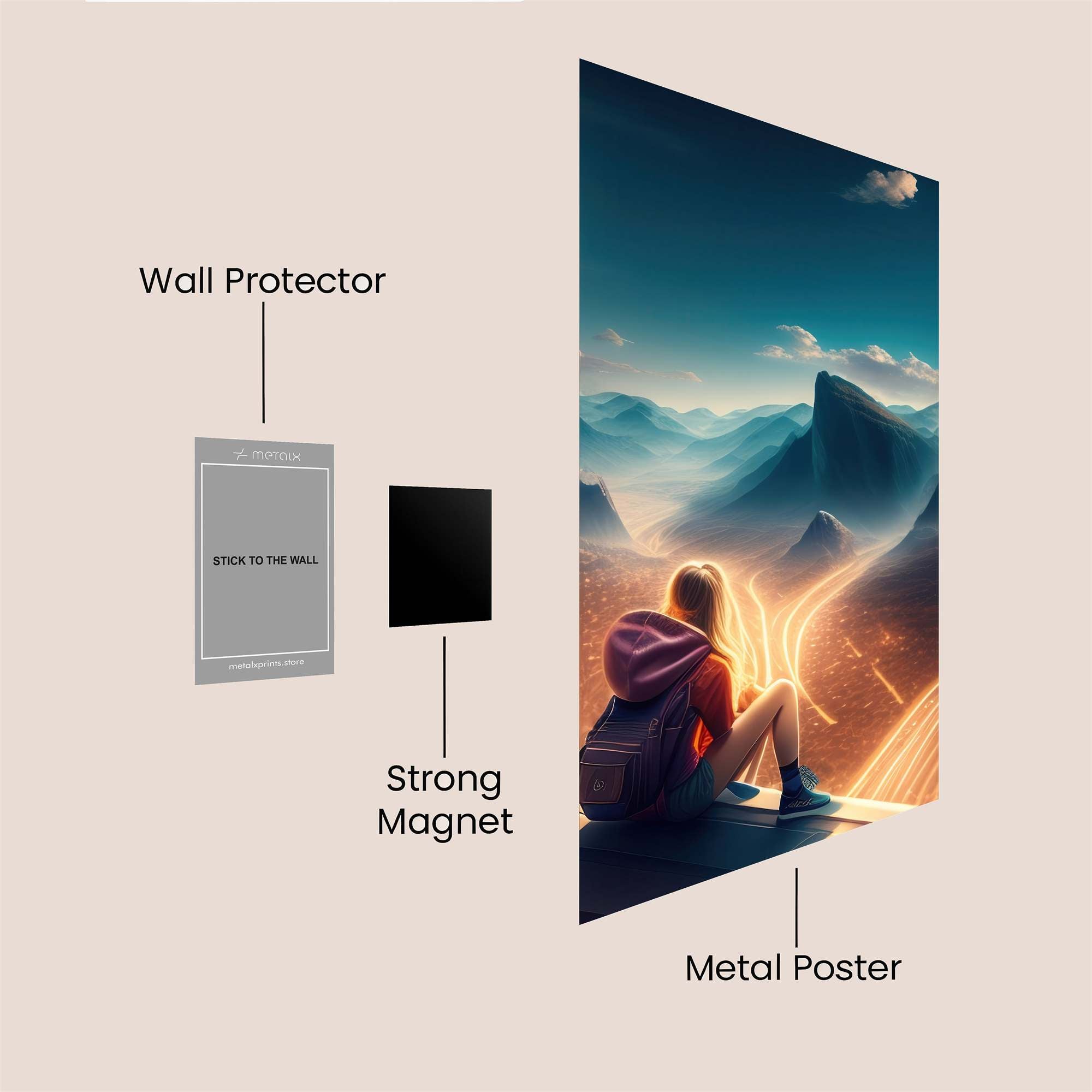 Journey Serene Safe Wall Magnetic / M