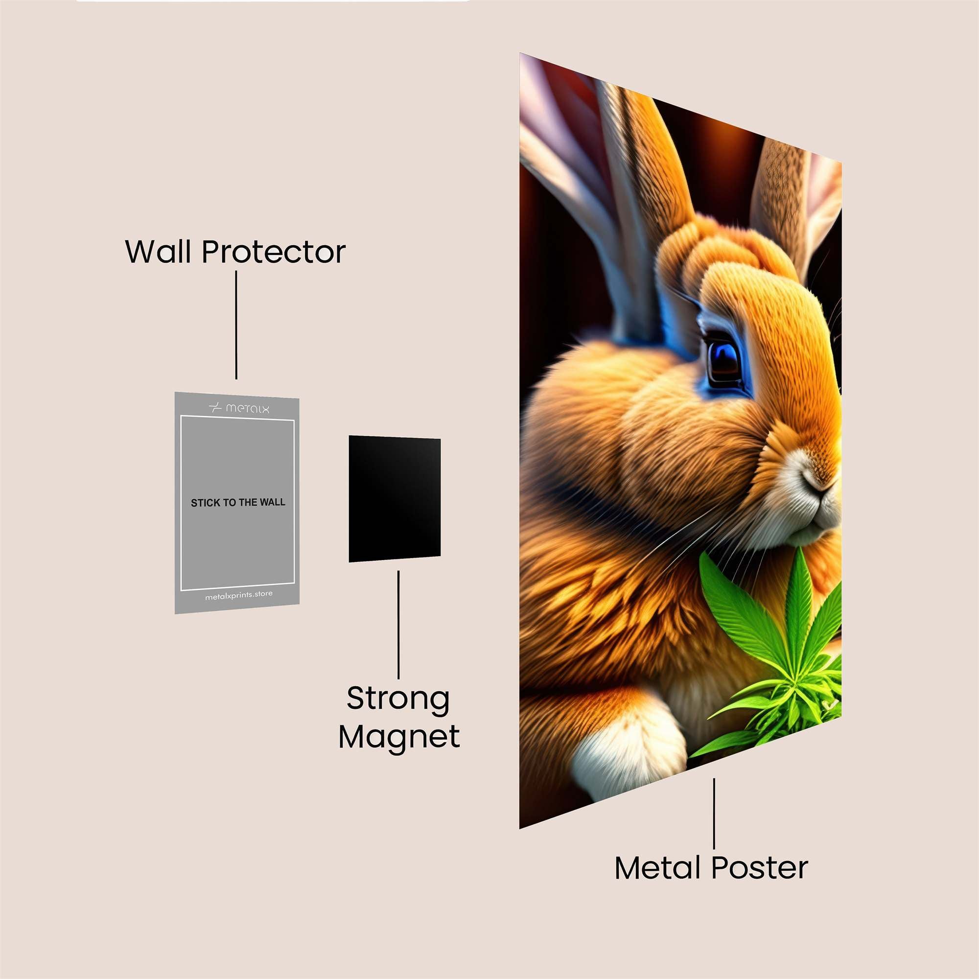 Bunny Bliss Safe Wall Magnetic / M