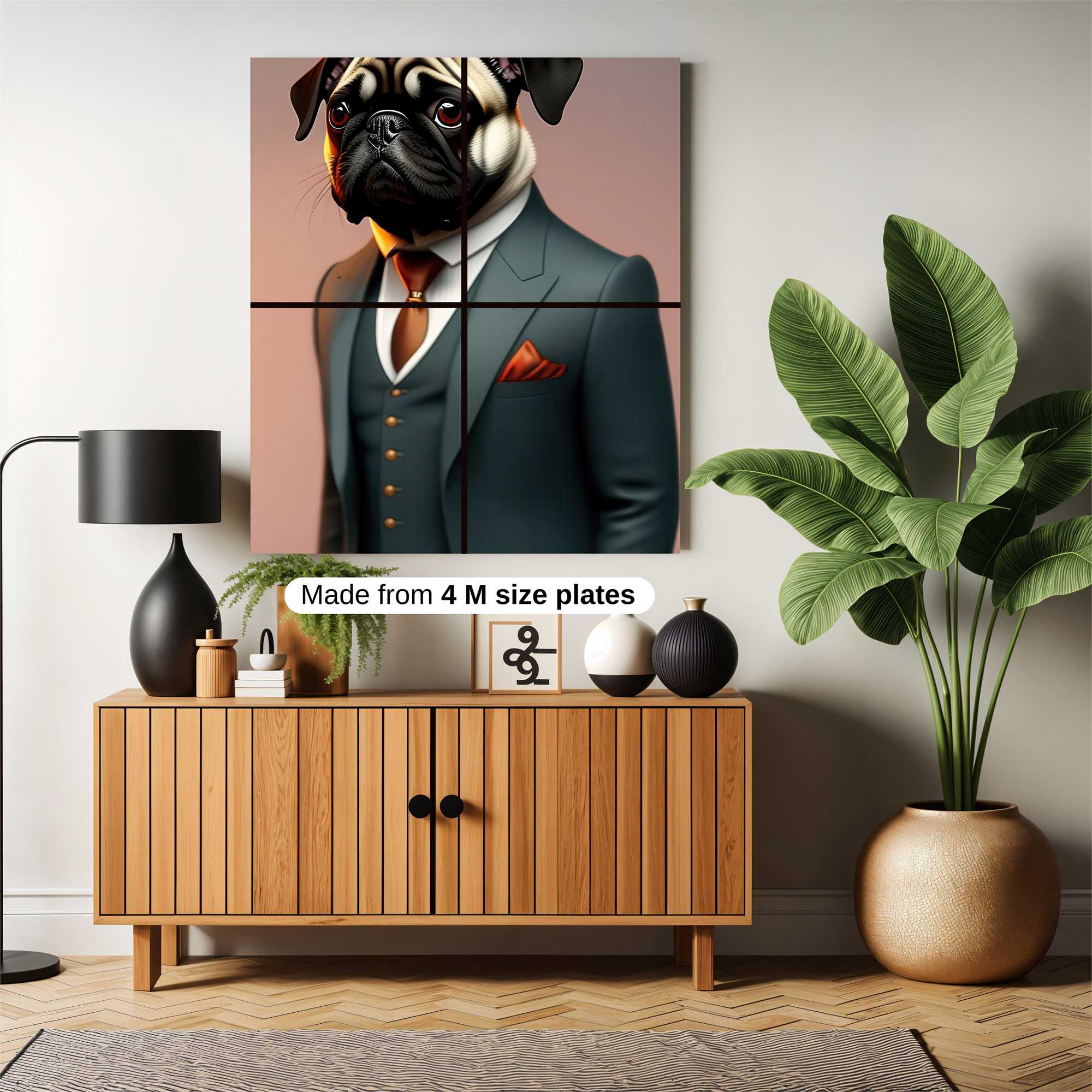 Pug Elegance Safe Wall Magnetic / M