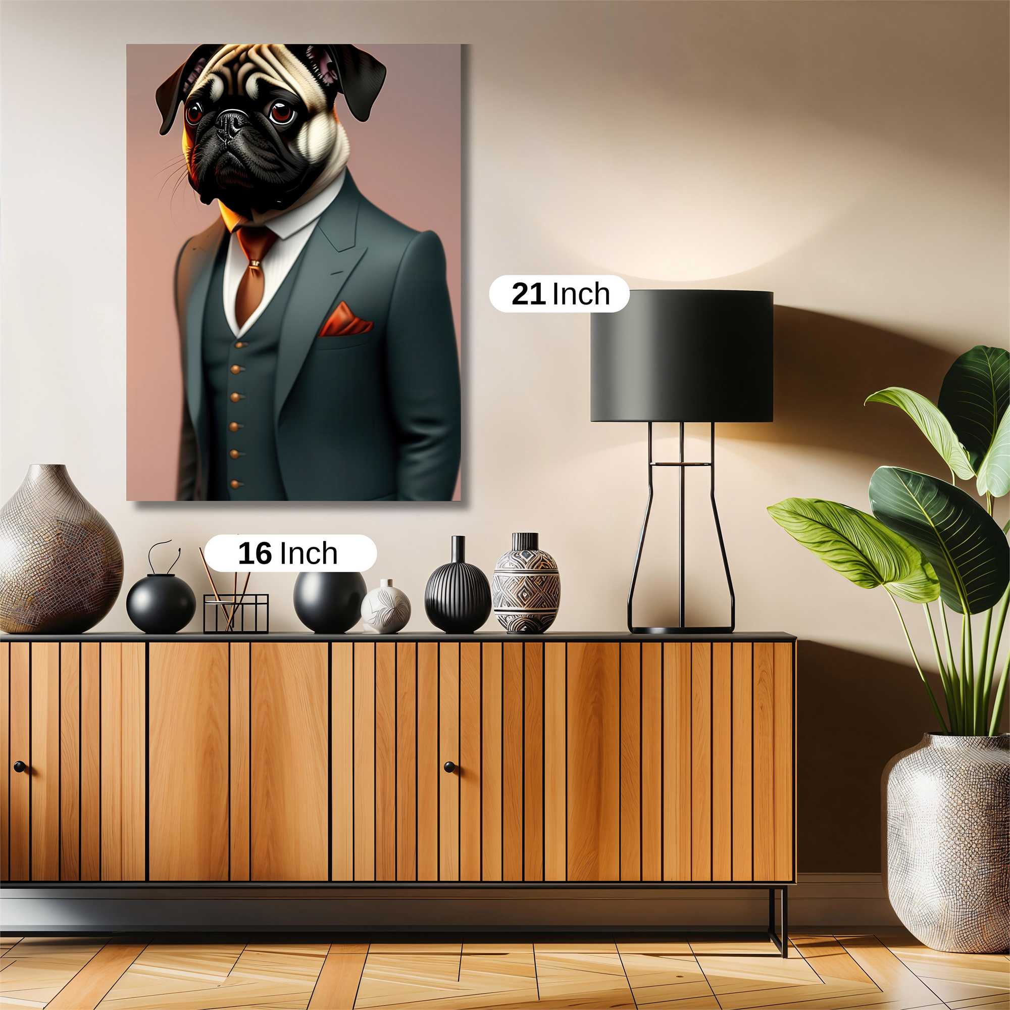 Pug Elegance Safe Wall Magnetic / M
