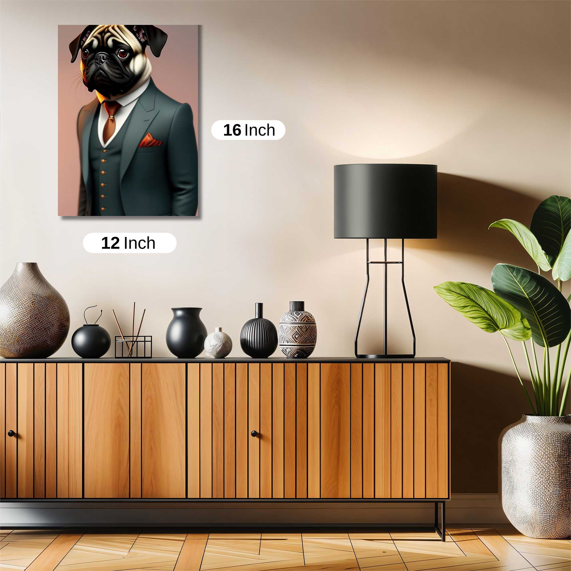 Pug Elegance Safe Wall Magnetic / M