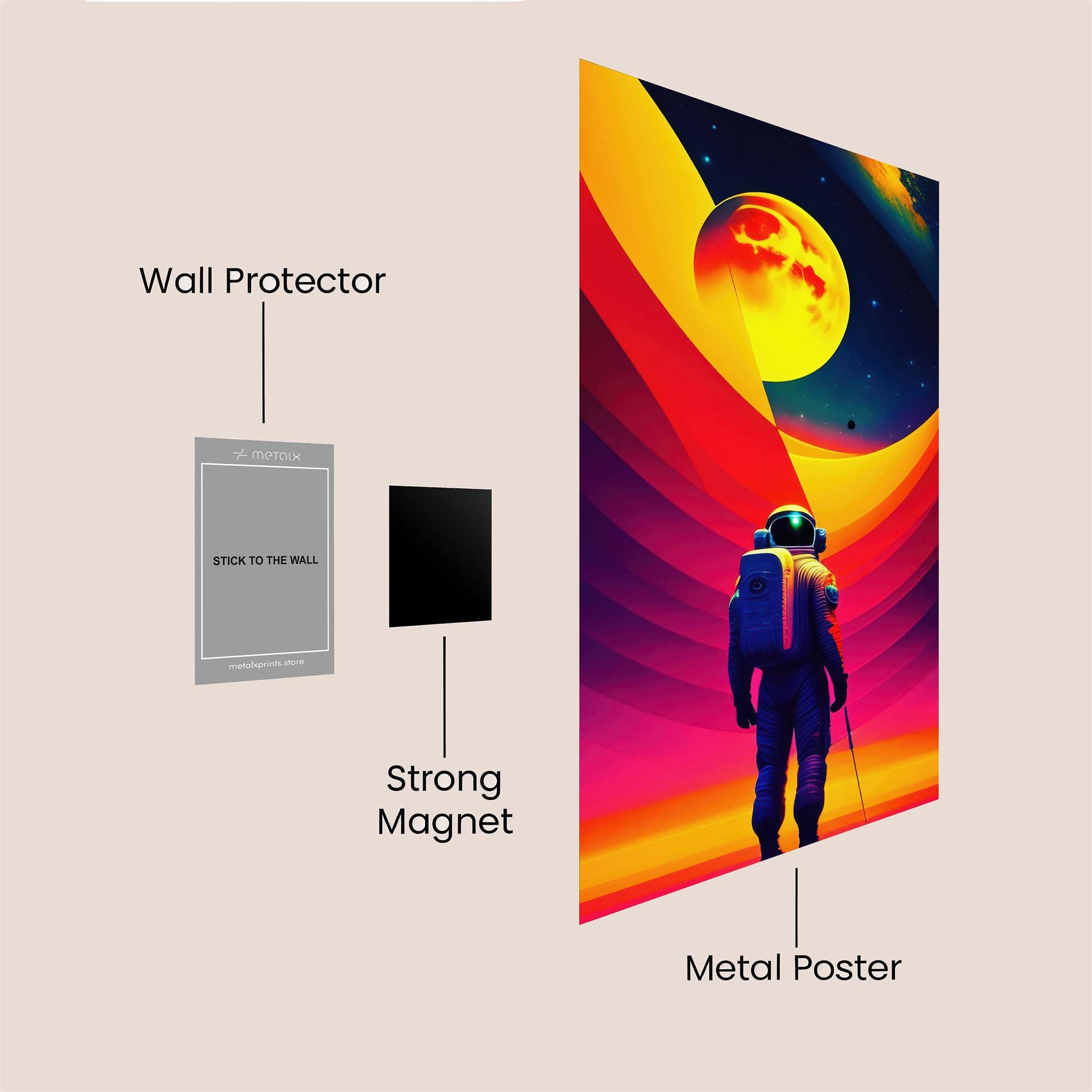 Moon Serenity Safe Wall Magnetic / M