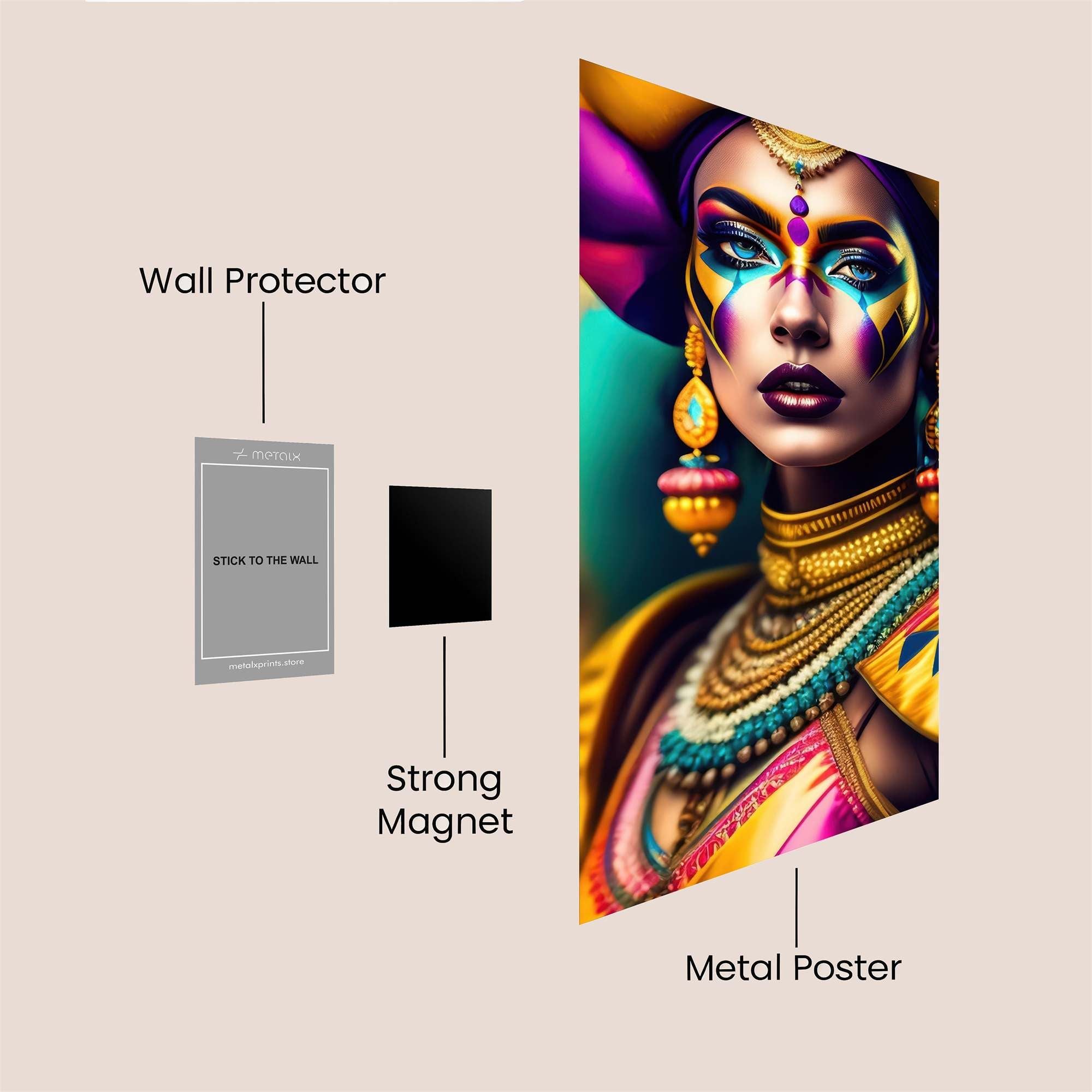 Queen Regal Safe Wall Magnetic / M