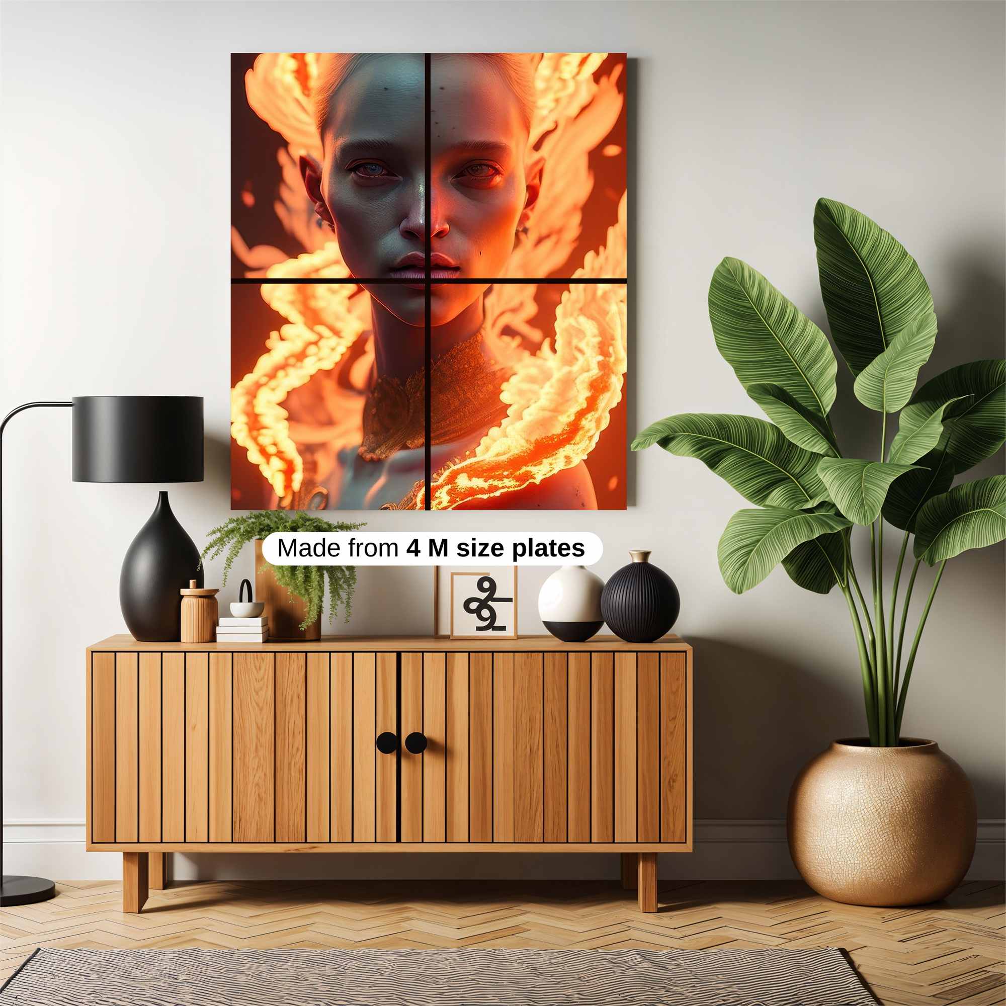 Flame Enigma Safe Wall Magnetic / M