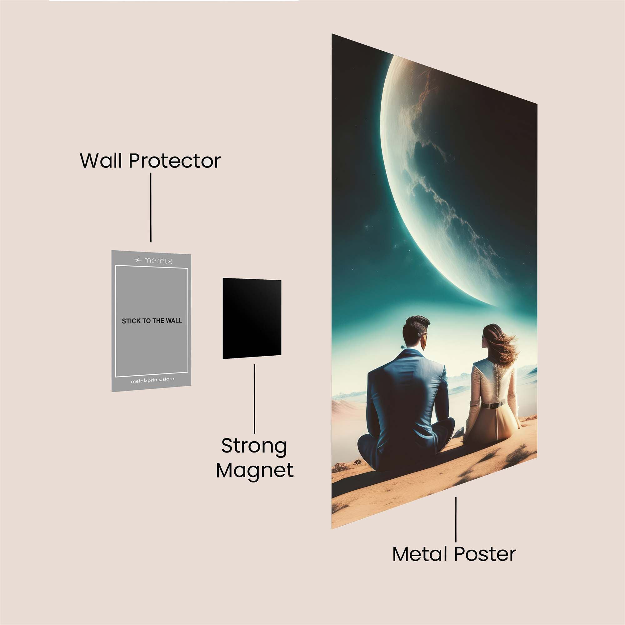Lovers Serene Safe Wall Magnetic / M