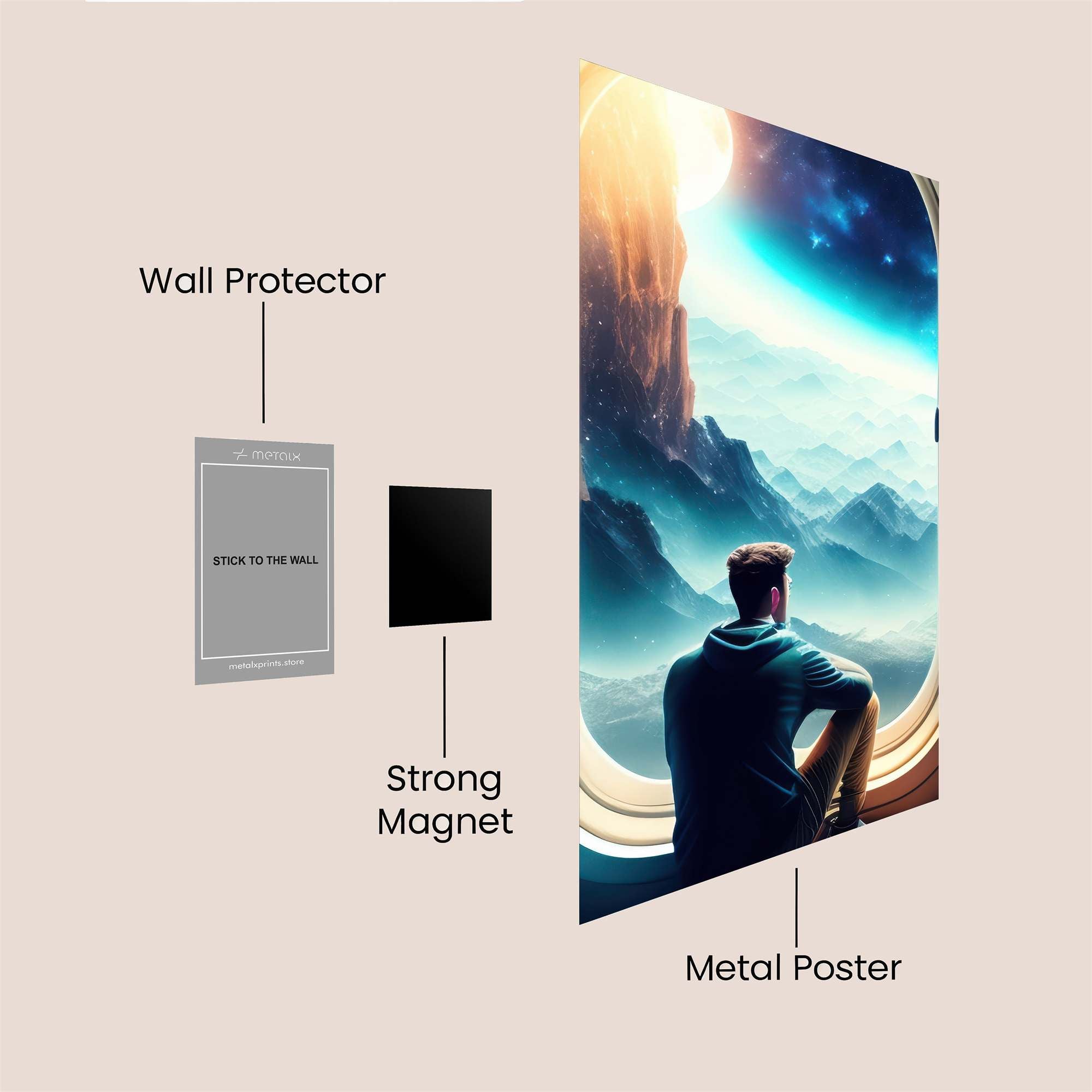Cosmic Serenity Safe Wall Magnetic / M