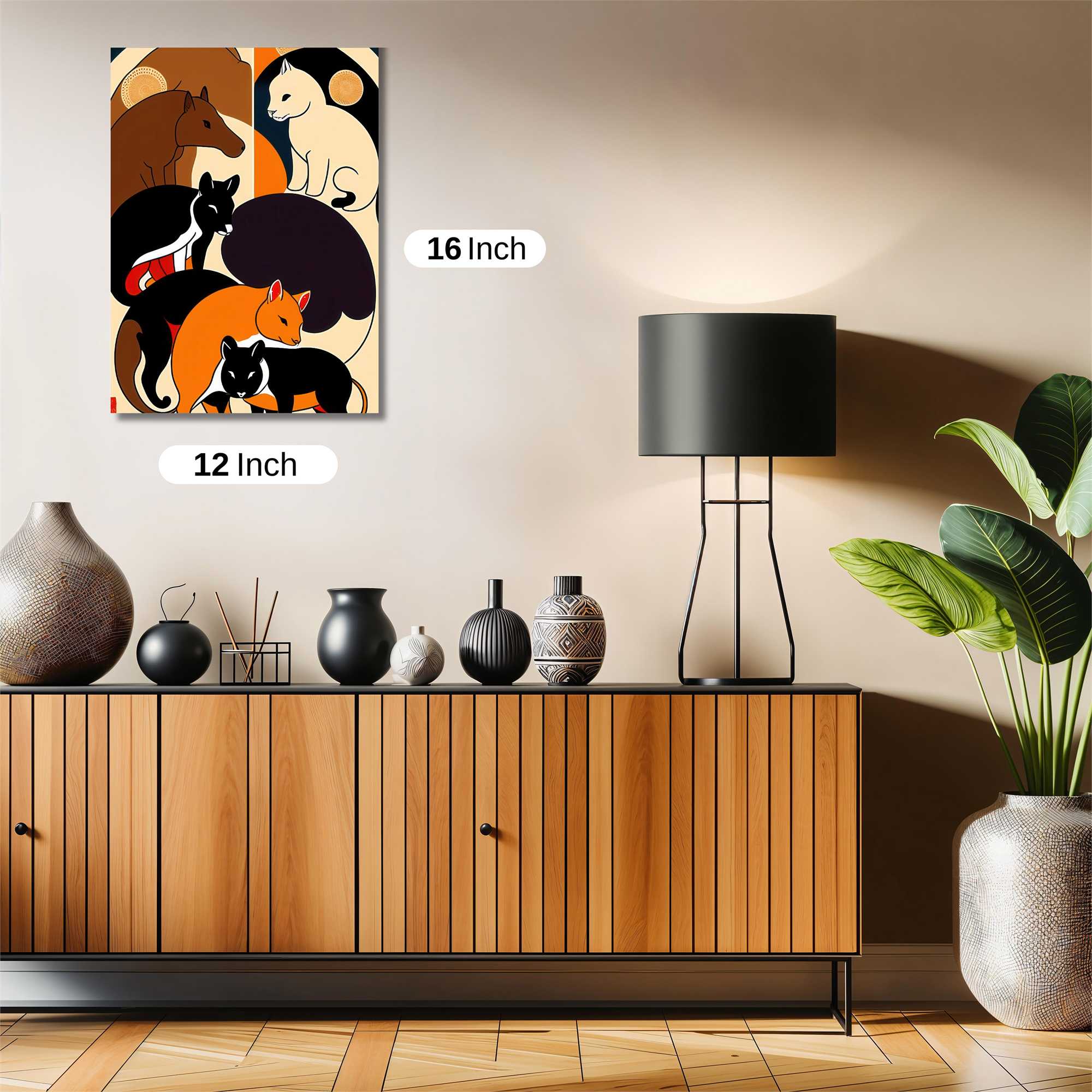 Feline Harmony Safe Wall Magnetic / M