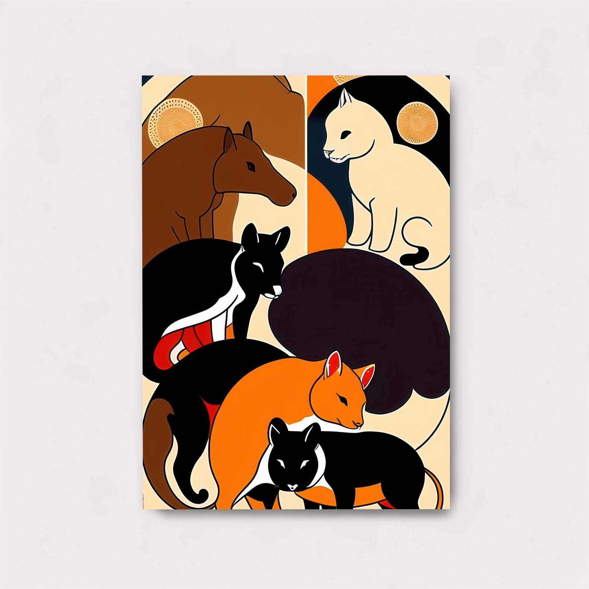 Feline Harmony Safe Wall Magnetic / M