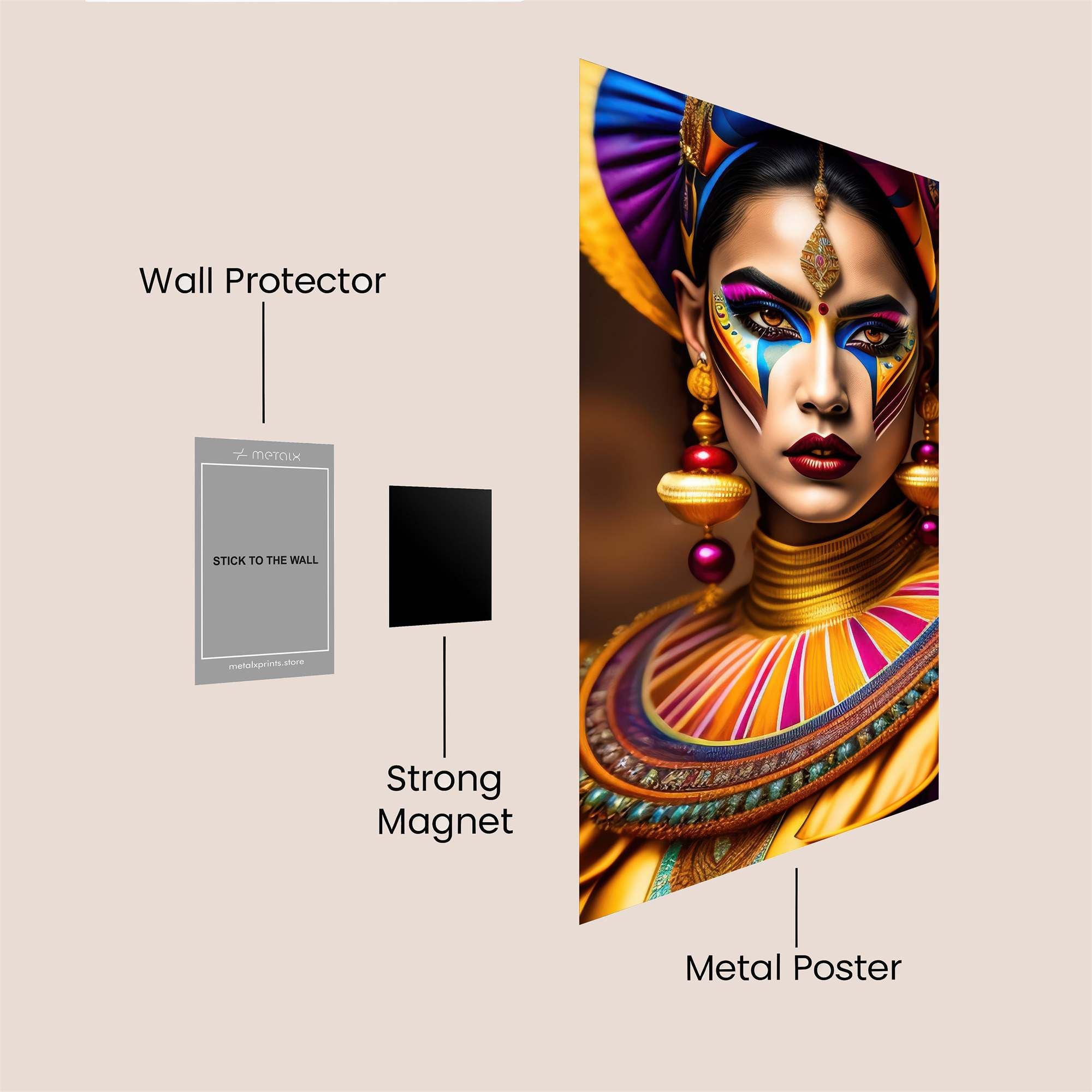 Queen Radiant Safe Wall Magnetic / M