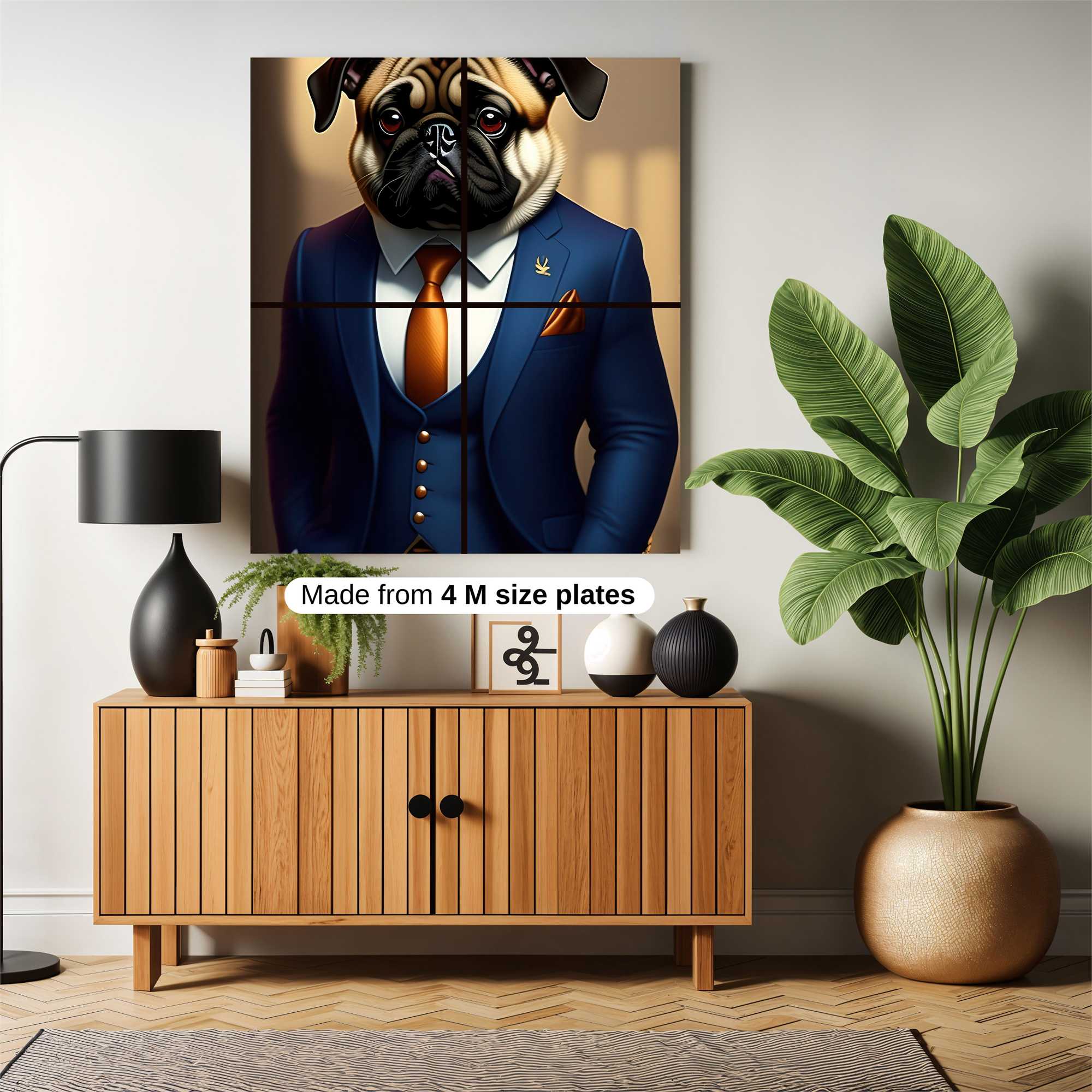 Pug Elegance Safe Wall Magnetic / M