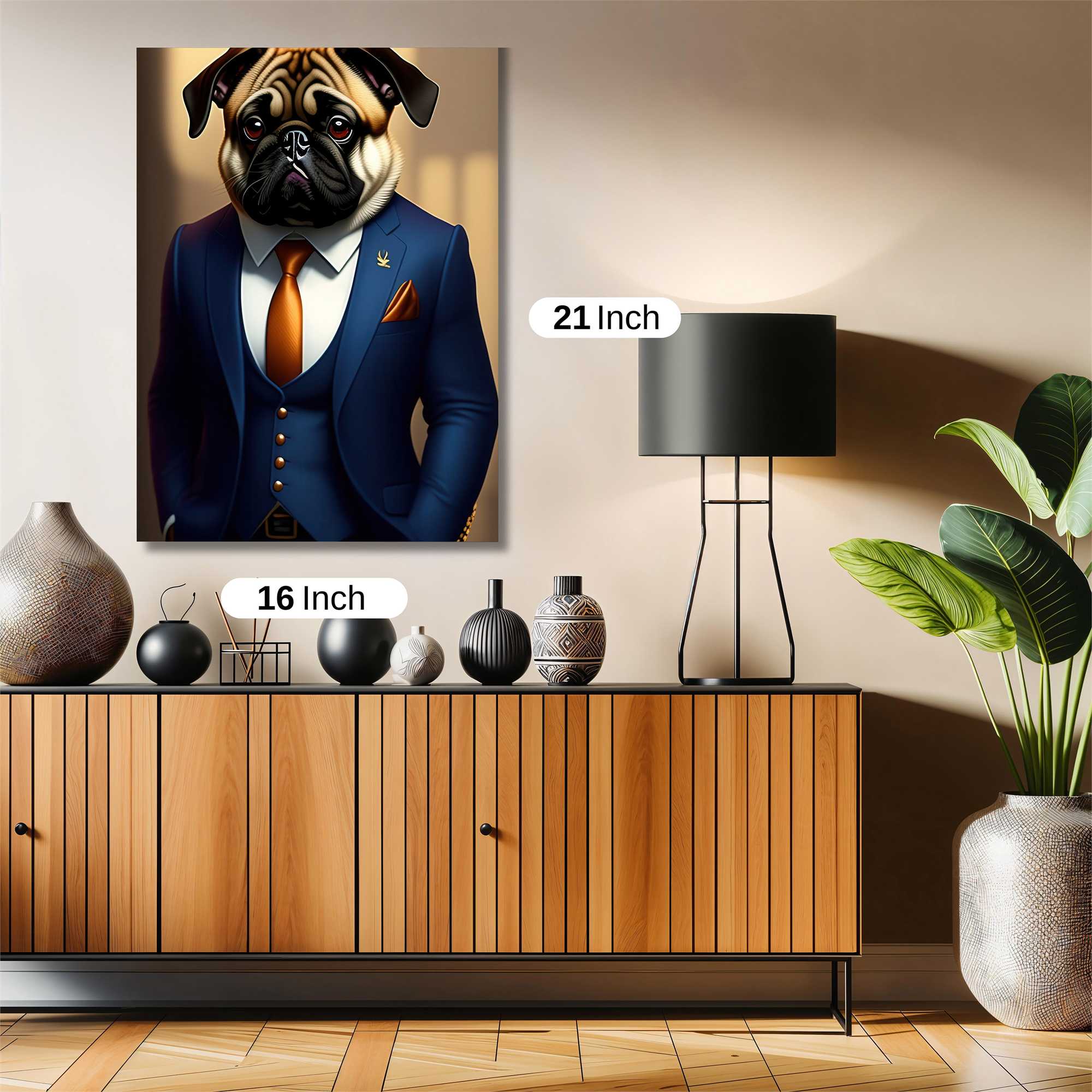 Pug Elegance Safe Wall Magnetic / M