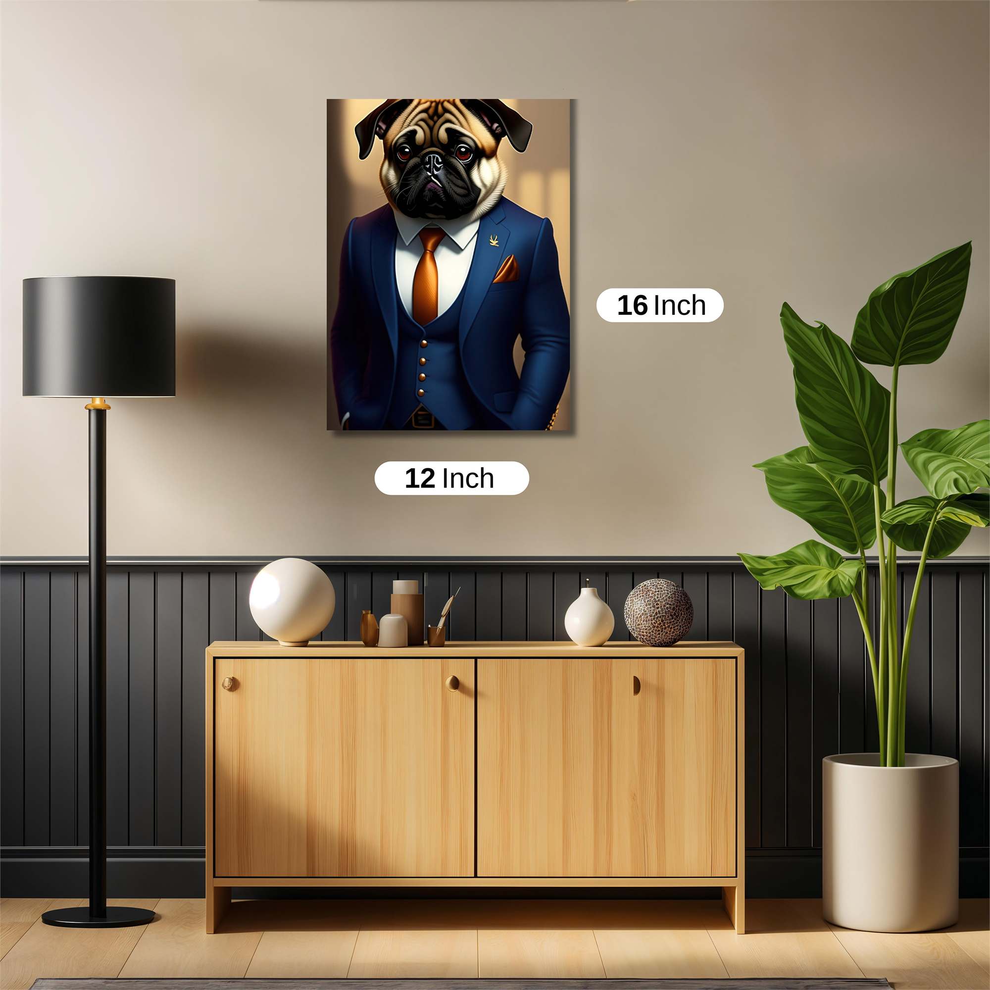 Pug Elegance Safe Wall Magnetic / M