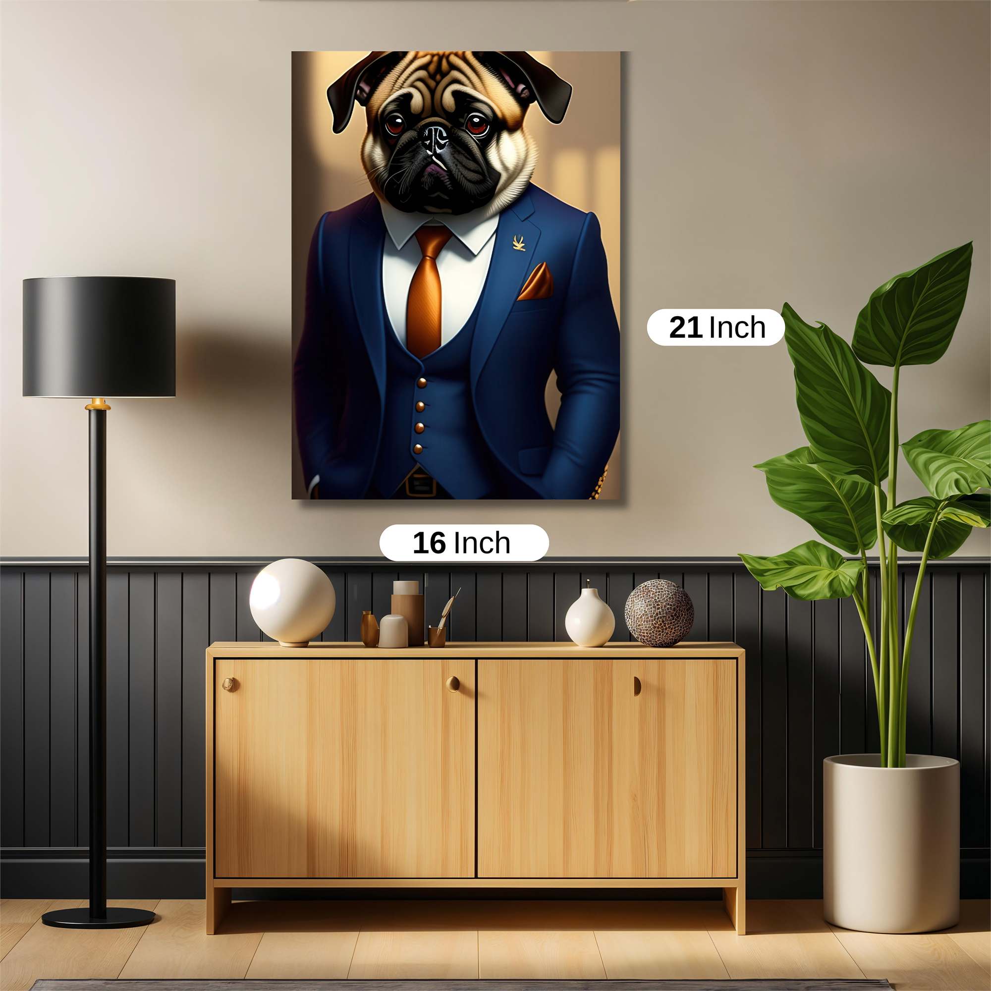 Pug Elegance Safe Wall Magnetic / M