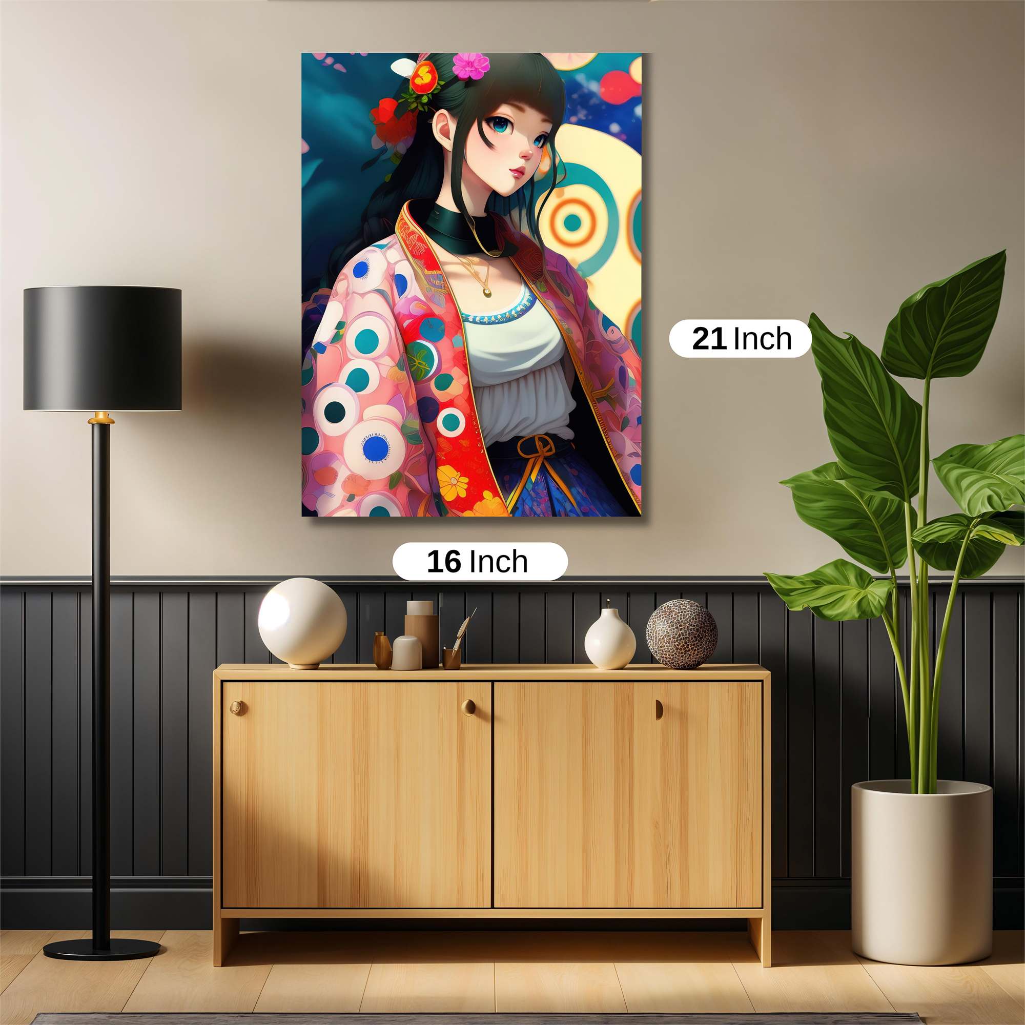 Floral Elegance Safe Wall Magnetic / M